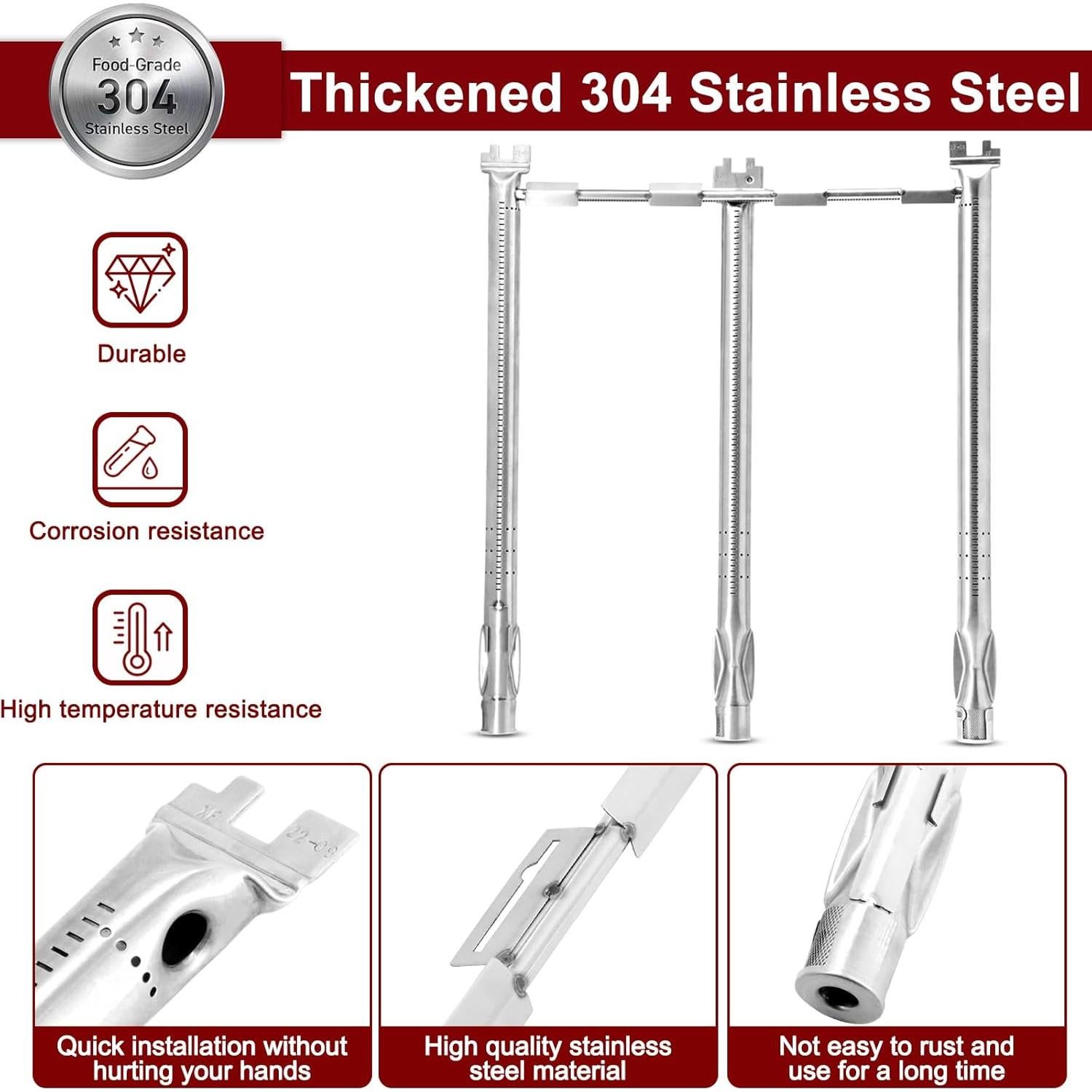 Piezas de Parrilla Weber Spirit 300 - 2 Rejillas + 5 Barras SS