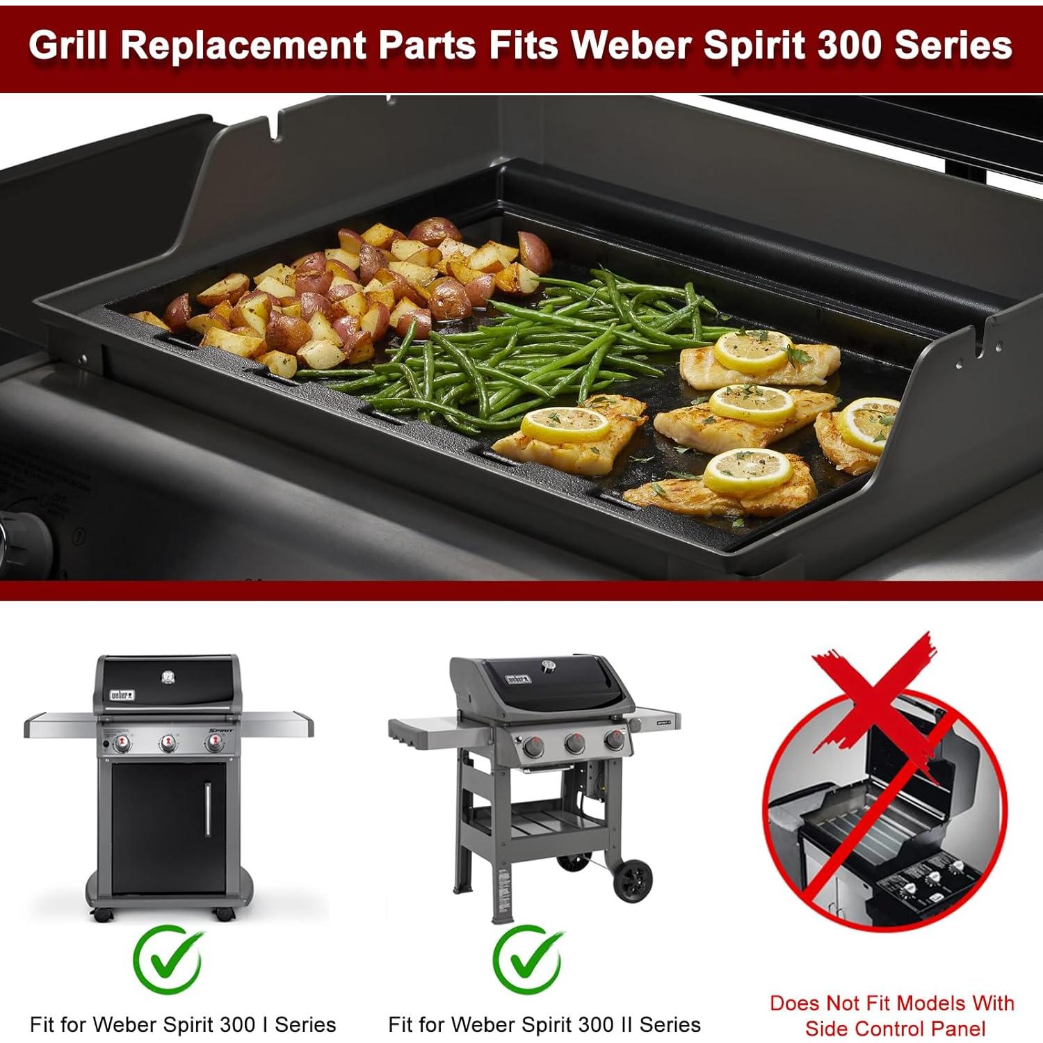 Piezas de Parrilla Weber Spirit 300 - 2 Rejillas + 5 Barras SS