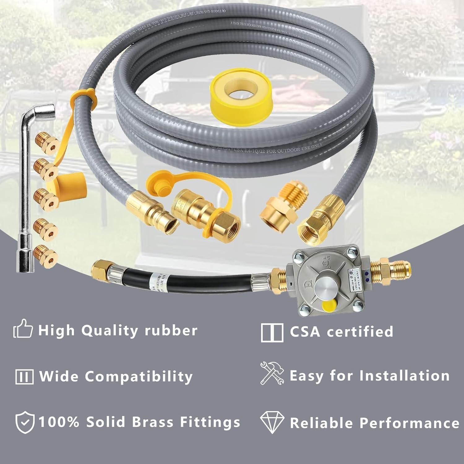 Kit de Conversión Gas Natural MIV 3.05m para Parrillas Weber