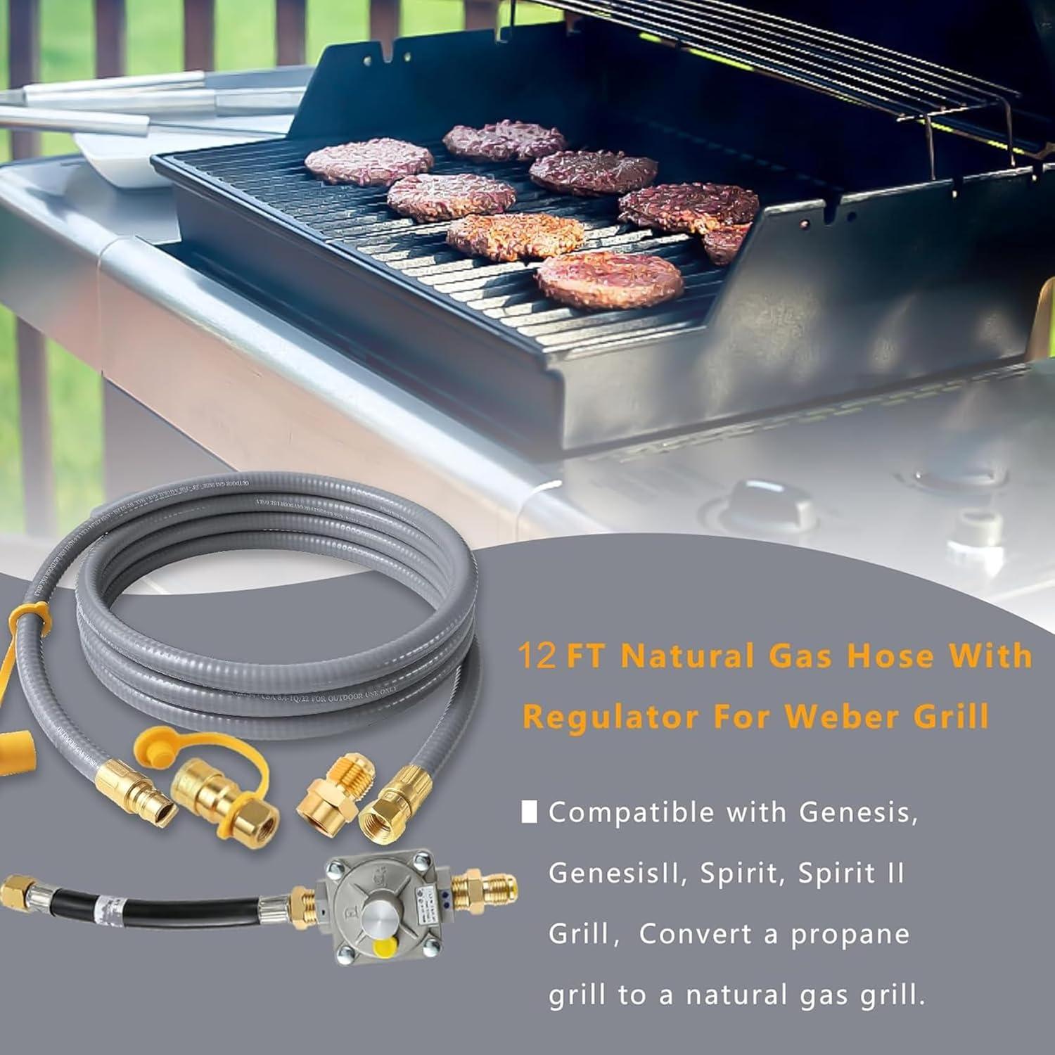 Kit de Conversión Gas Natural MIV 3.05m para Parrillas Weber