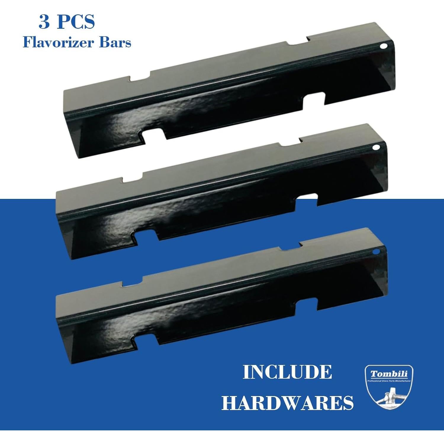 Barras Flavorizer Weber Spirit II 15.3" Acero Porcelana 3 Piezas