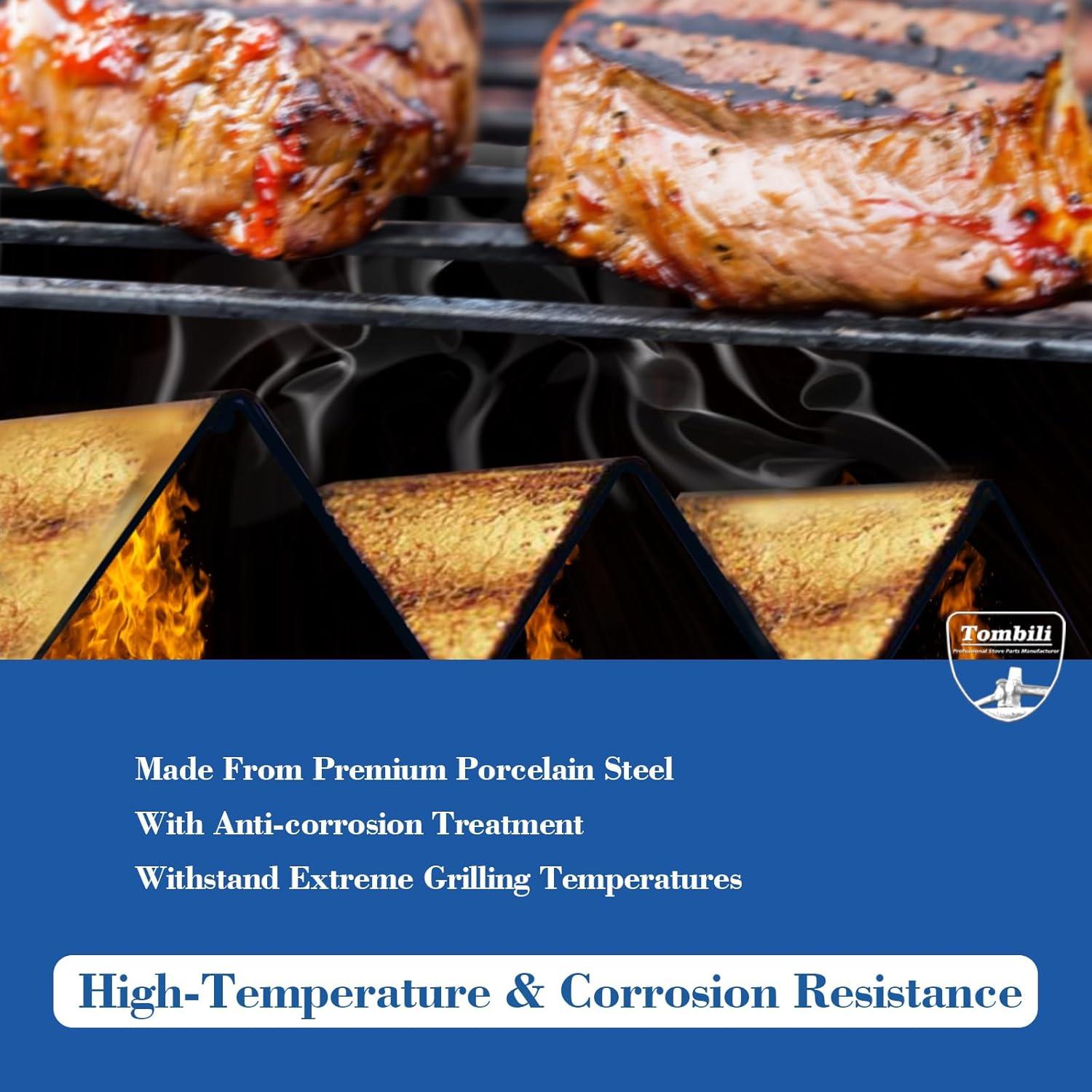 Barras Flavorizer Weber Spirit II 15.3" Acero Porcelana 3 Piezas