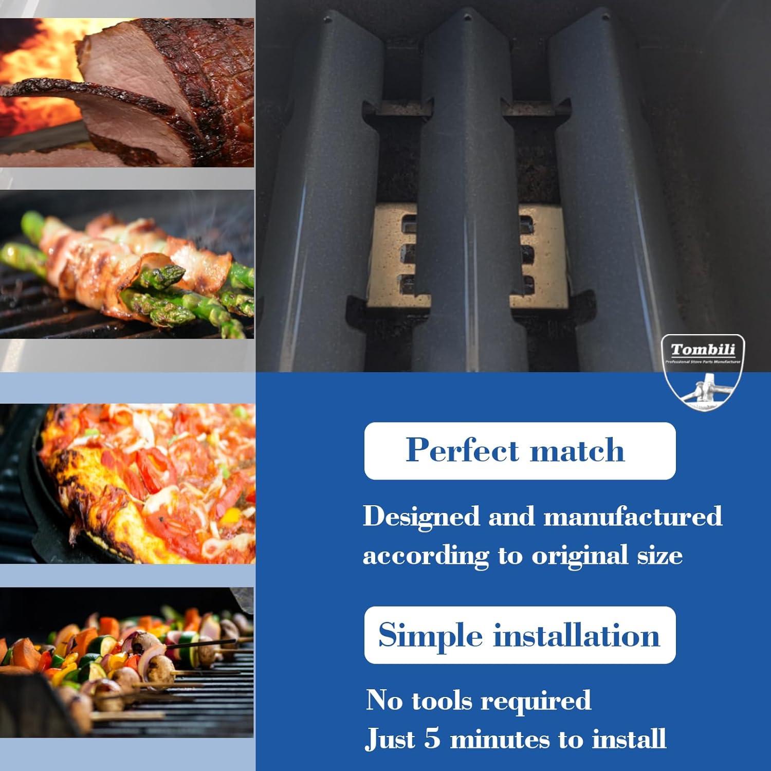 Barras Flavorizer Weber Spirit II 15.3" Acero Porcelana 3 Piezas