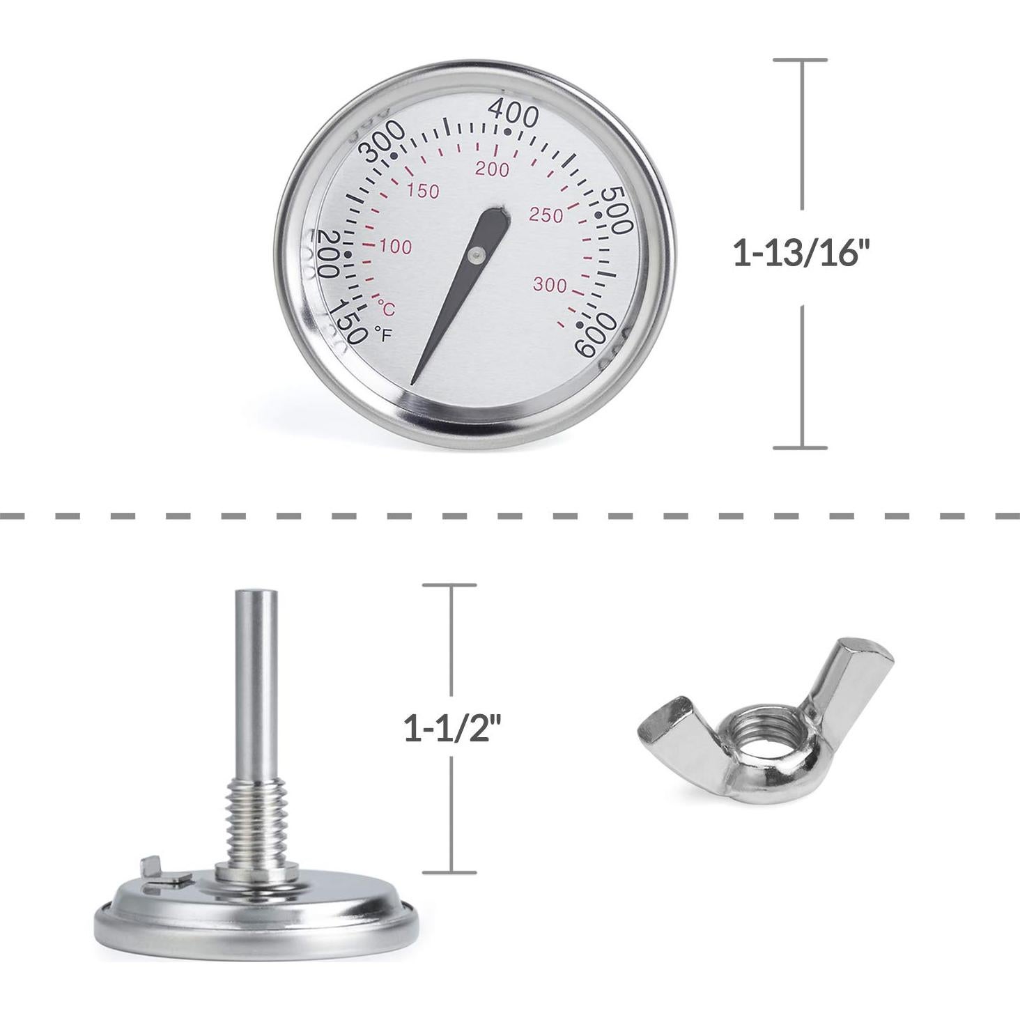 Termómetro de Reemplazo X Home 60540 para Parrillas Weber