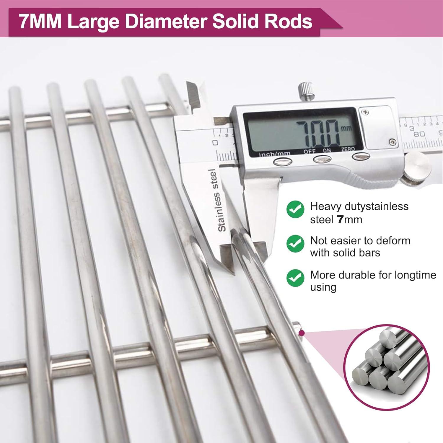 Rejillas de acero inoxidable para parrillas Weber Spirit 200