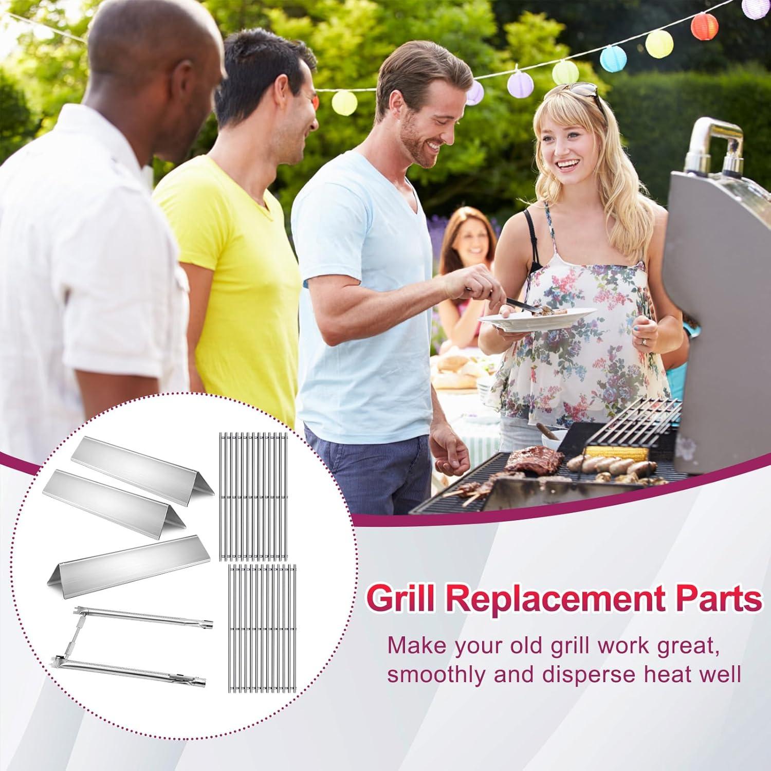 Rejillas de acero inoxidable para parrillas Weber Spirit 200