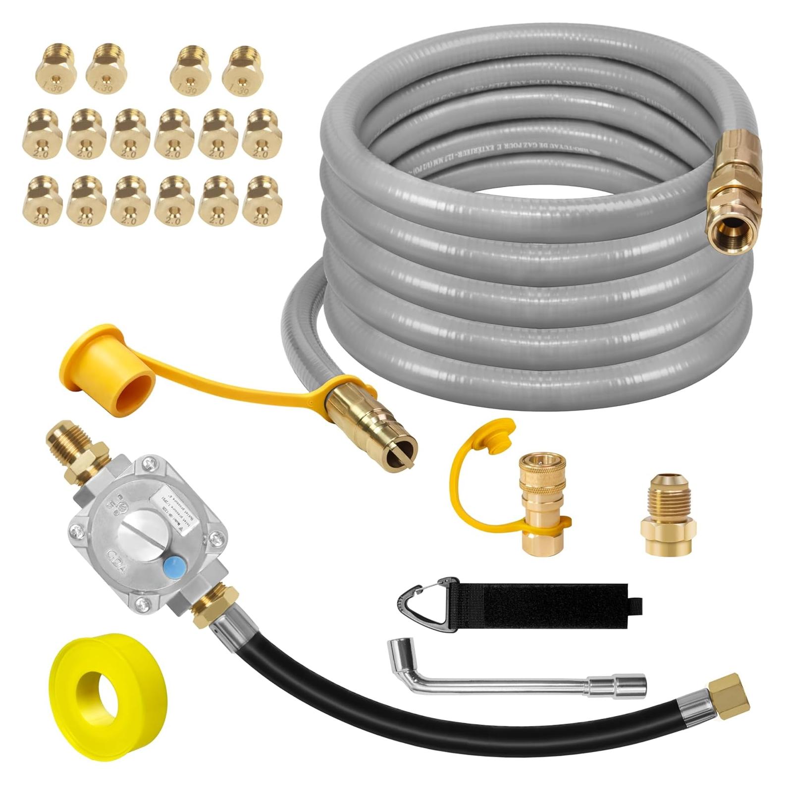 Kit de Conversión de Propano a Gas Natural 10FT Dingbaayee