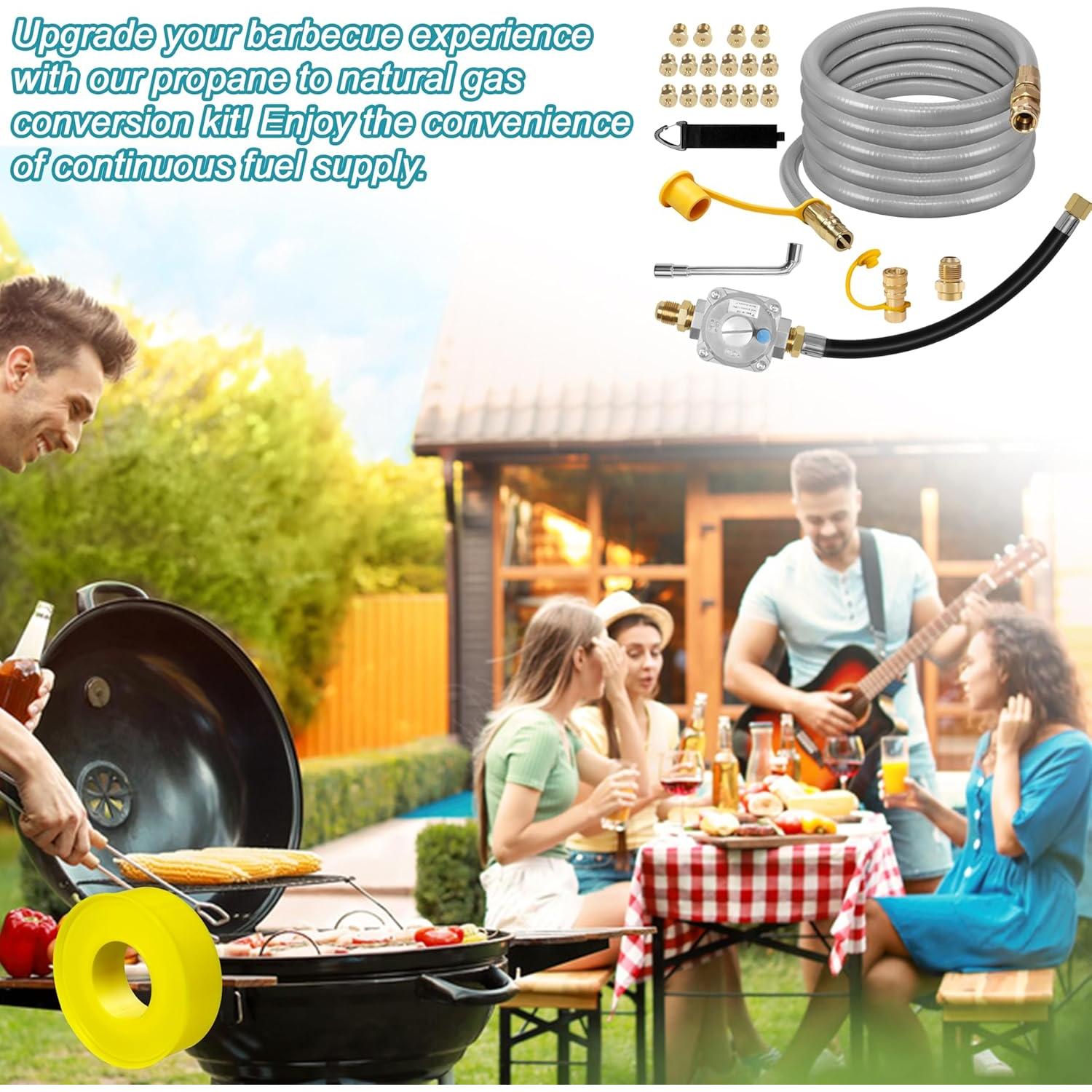 Kit de Conversión de Propano a Gas Natural 10FT Dingbaayee