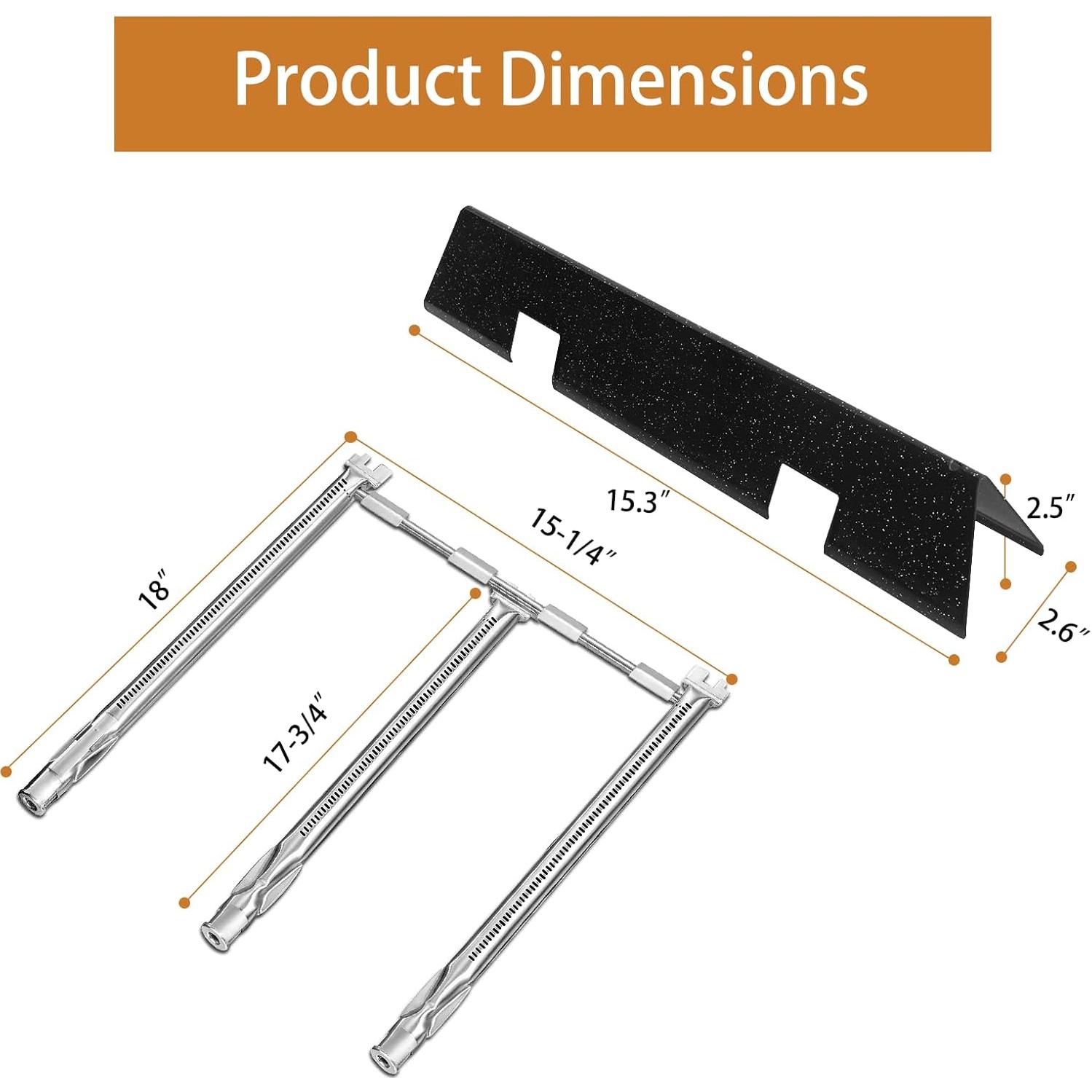 Piezas de Repuesto para Parrilla Weber Spirit II 300 - Barras Saborizadoras 7636 y Quemador 69787