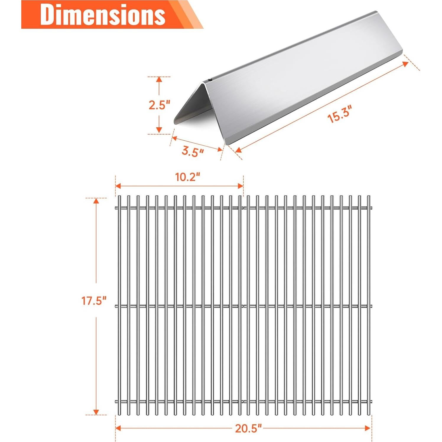 Rejillas de Cocina y Barras Saborizadoras LPTNFRTN 2+3 Piezas