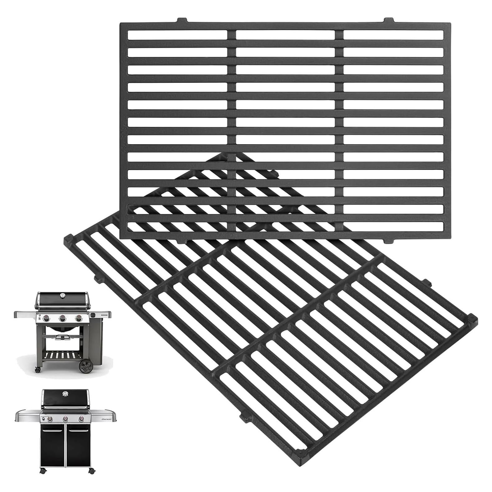 Parrillas de Hierro Fundido WEBROIL 2-Pack 17.5" x 11.9"