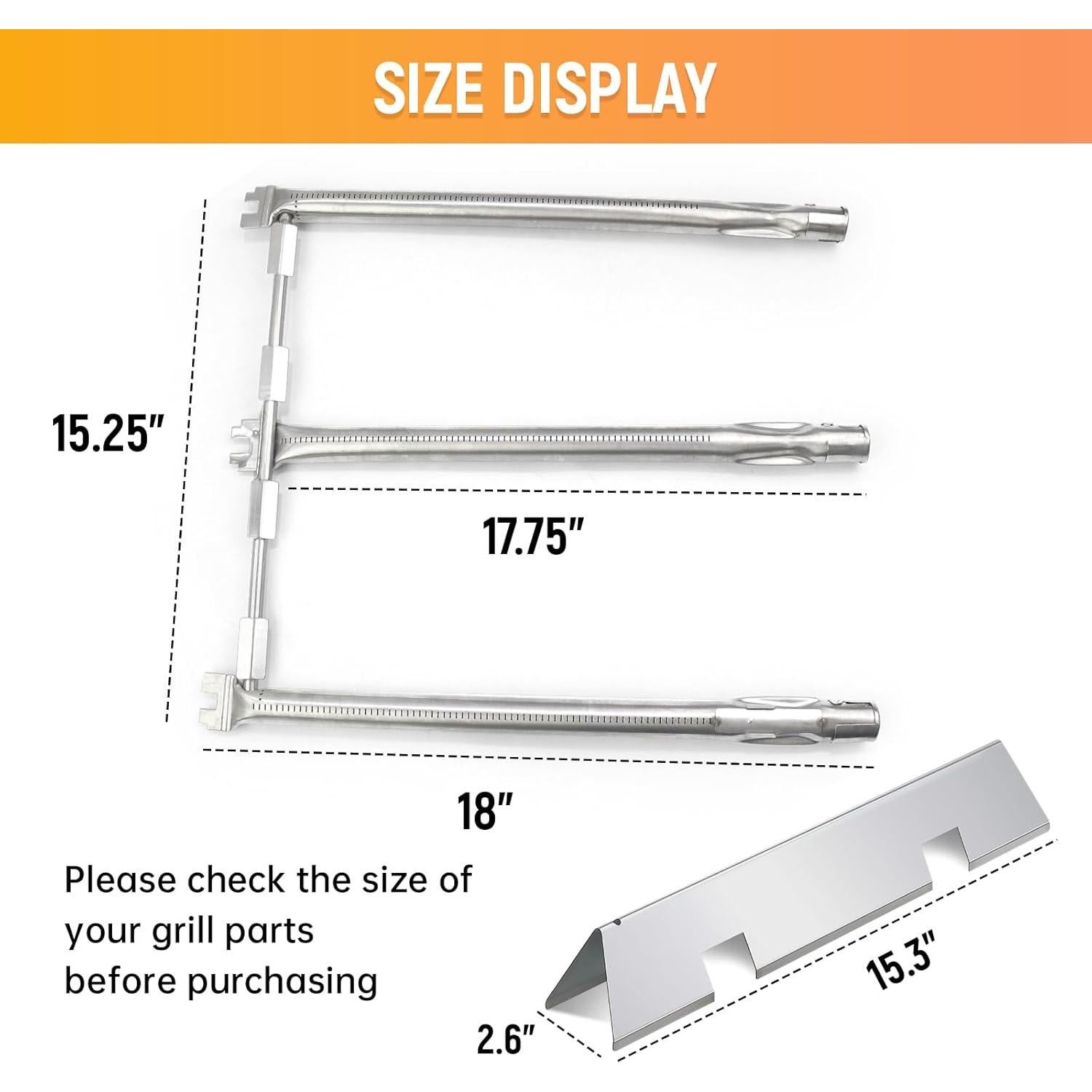 Barras Saborizadoras RuiTEERS para Parrilla Weber Spirit 300