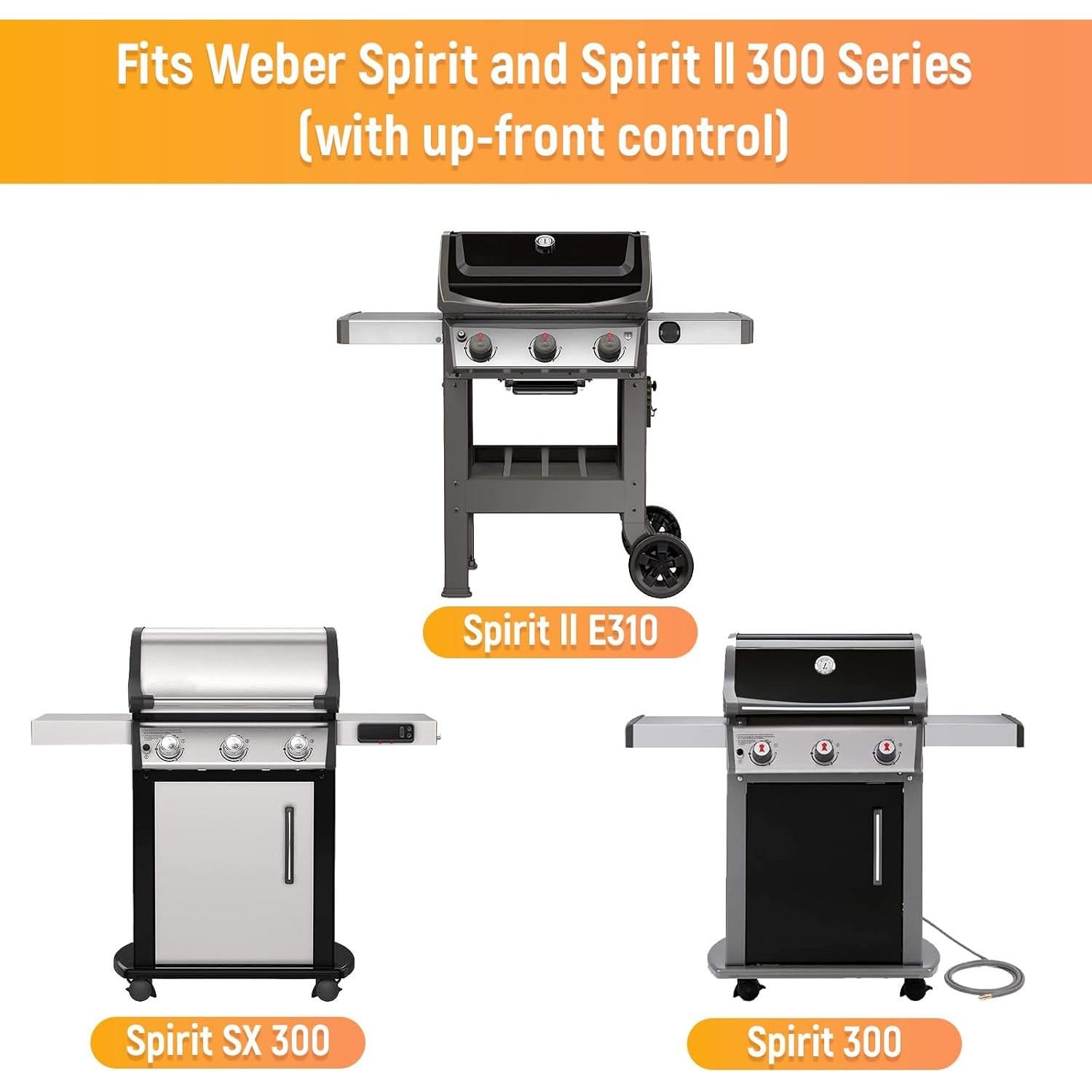 Barras Saborizadoras RuiTEERS para Parrilla Weber Spirit 300