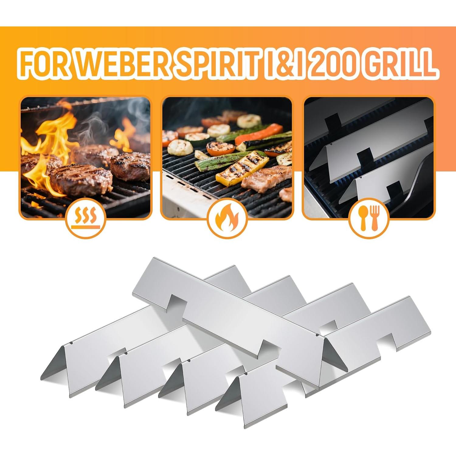 Barras Saborizadoras RuiTEERS para Parrilla Weber Spirit 300
