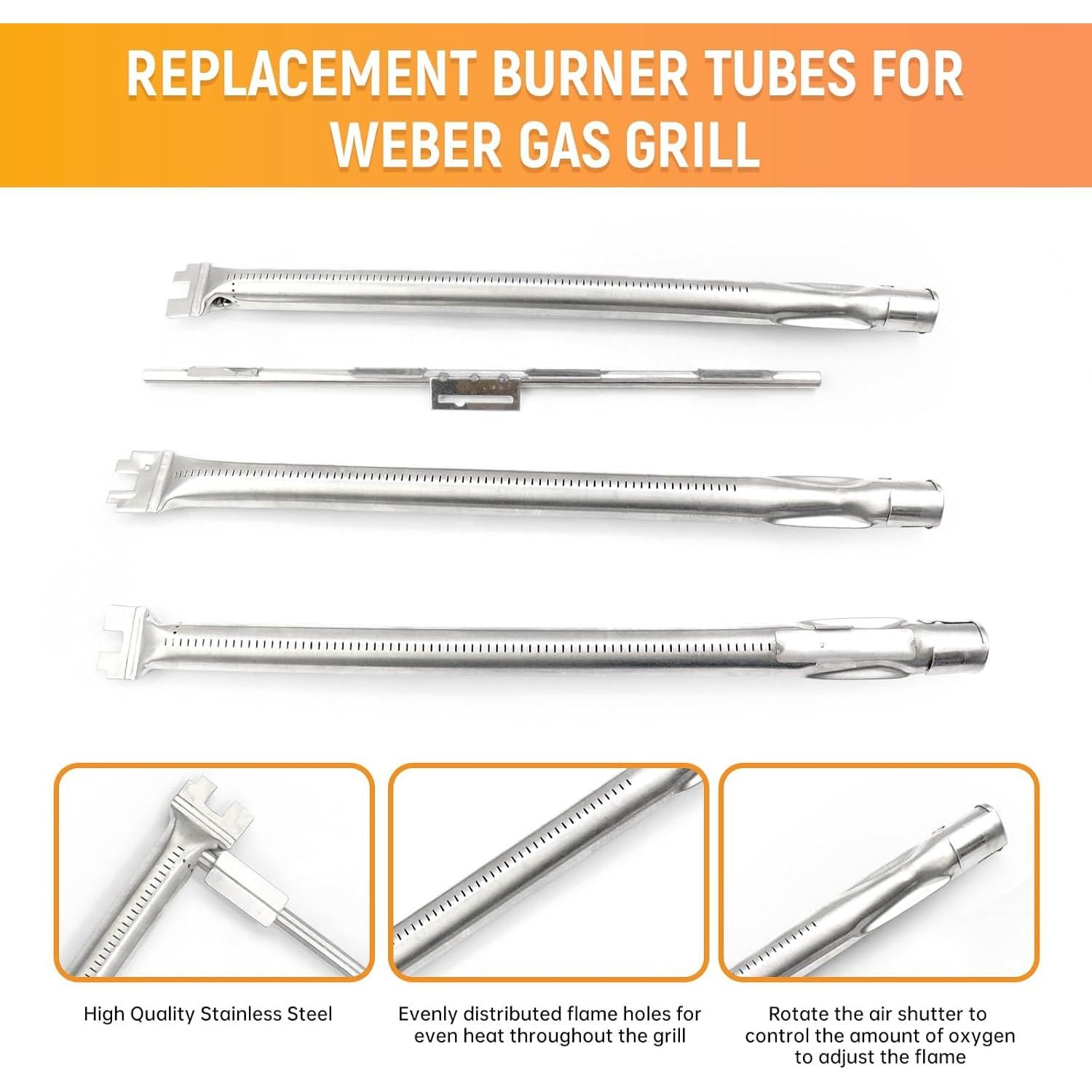 Barras Saborizadoras RuiTEERS para Parrilla Weber Spirit 300