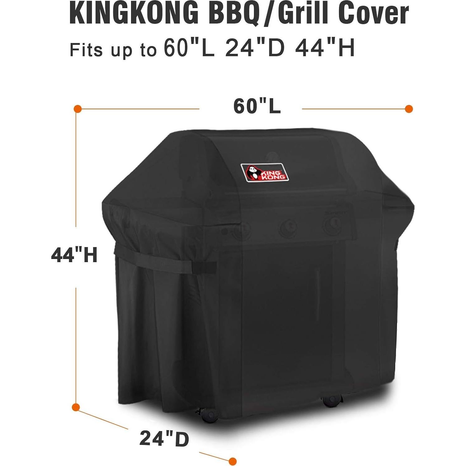 Funda para Parrilla de Gas Kingkong 152.4x60.9x111.8cm con Accesorios