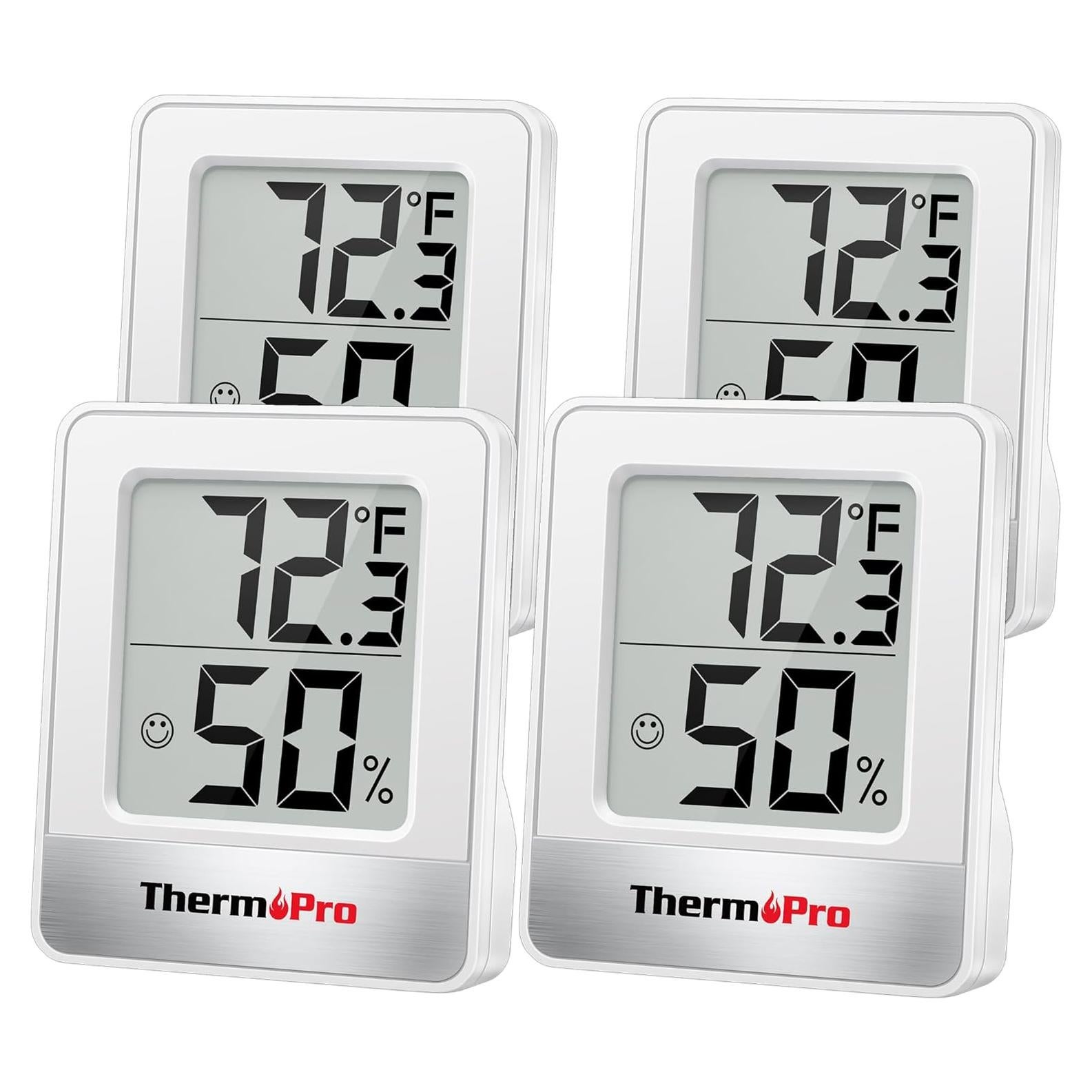 Higrómetro Digital ThermoPro TP49 - Termómetro Interior 4 Piezas