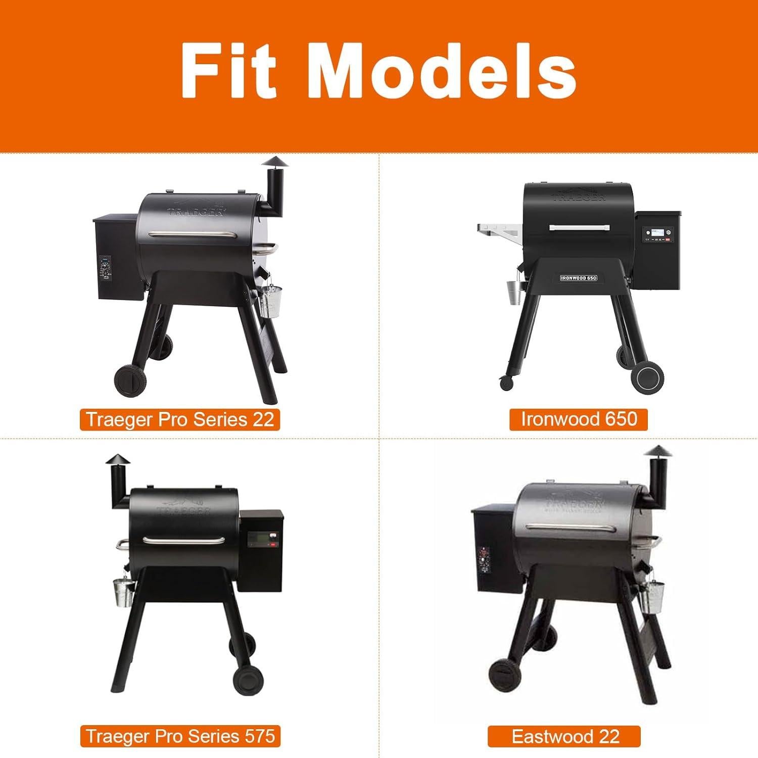 Estante de Almacenamiento Ajustable DELSbbq para Parrilla Traeger Pro 22/575