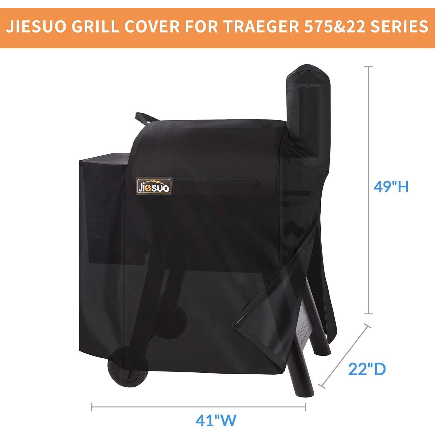 Funda para Parrilla JIESUO Traeger 22 y Pro 575 Impermeable