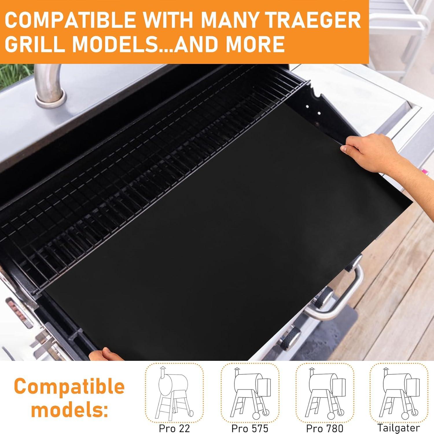 Revestimiento de Bandeja de Goteo Traeger 4 Pcs Teflón 70.5x39.1cm