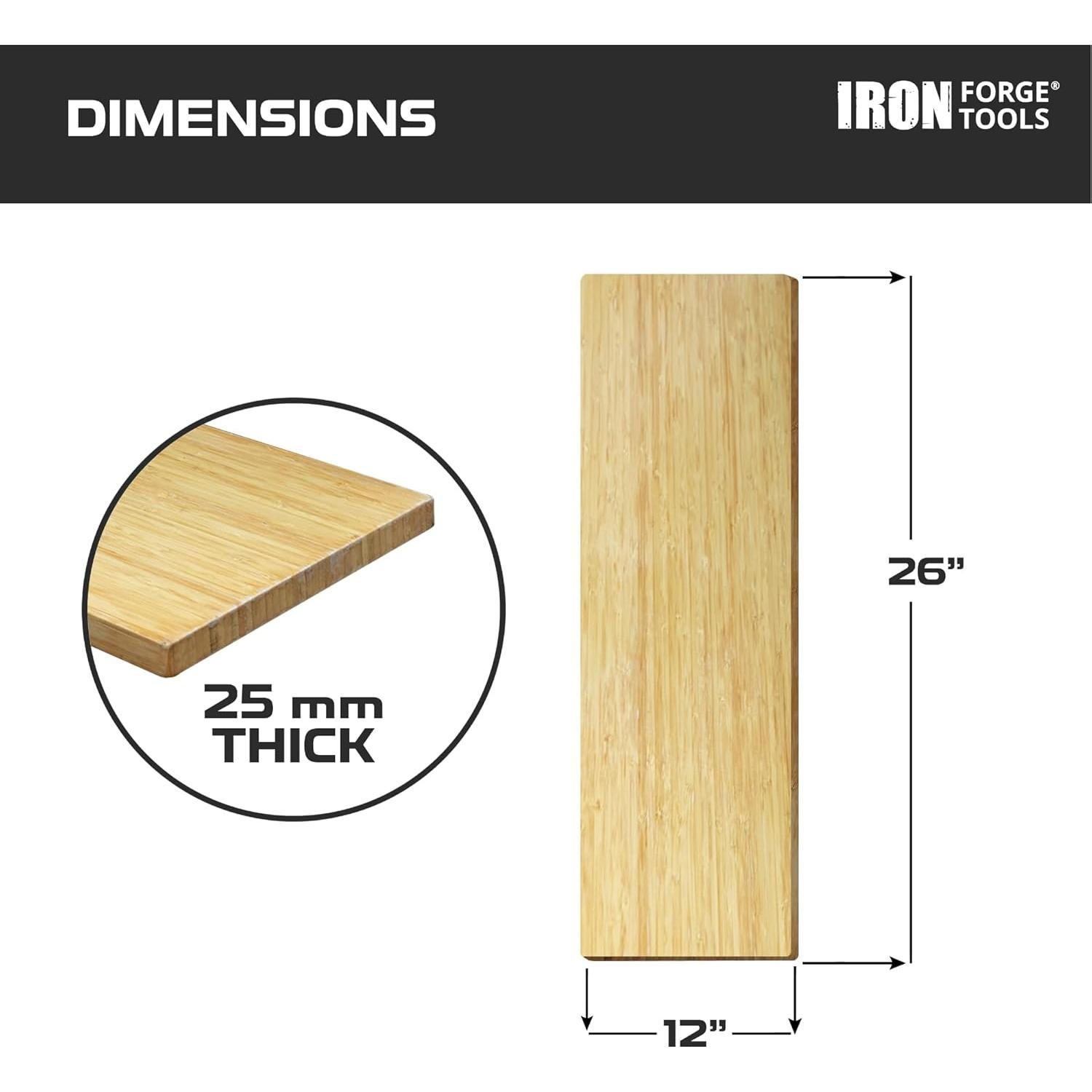 Estante Plegable de Madera 66x30.5 cm Iron Forge Tools