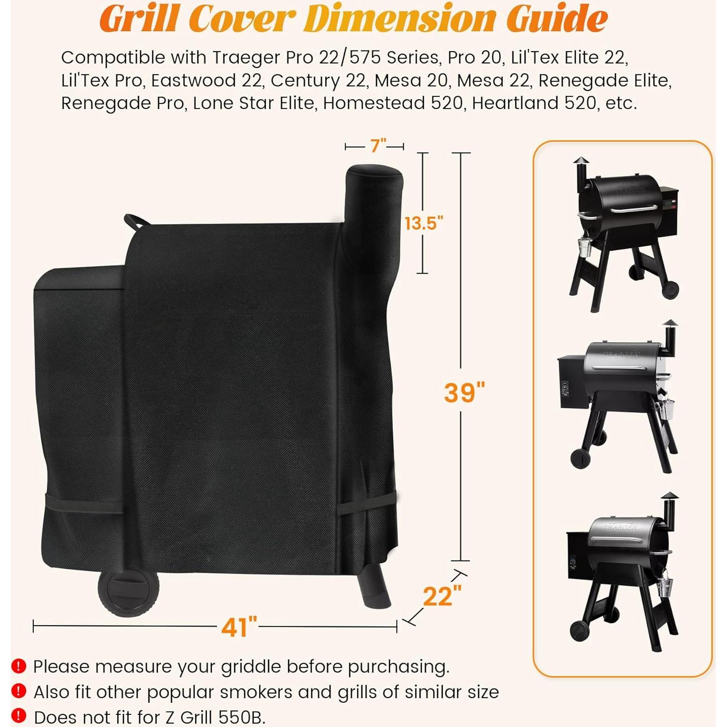 Funda Impermeable Unidanho para Parrilla Traeger Pro 575/22