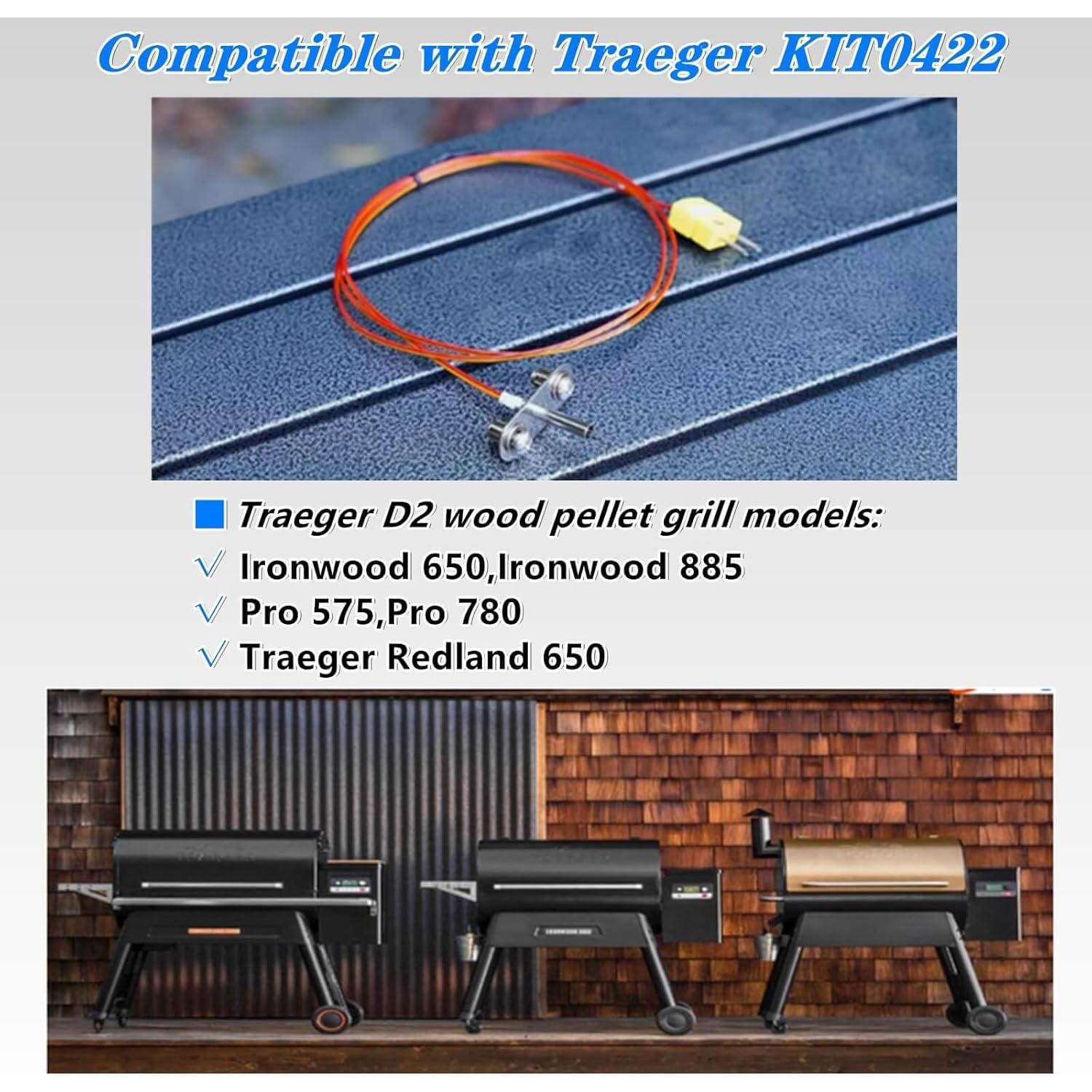 Kit de Sonda Termopar KIT0422 para Parrillas Traeger D2 Pro e Ironwood