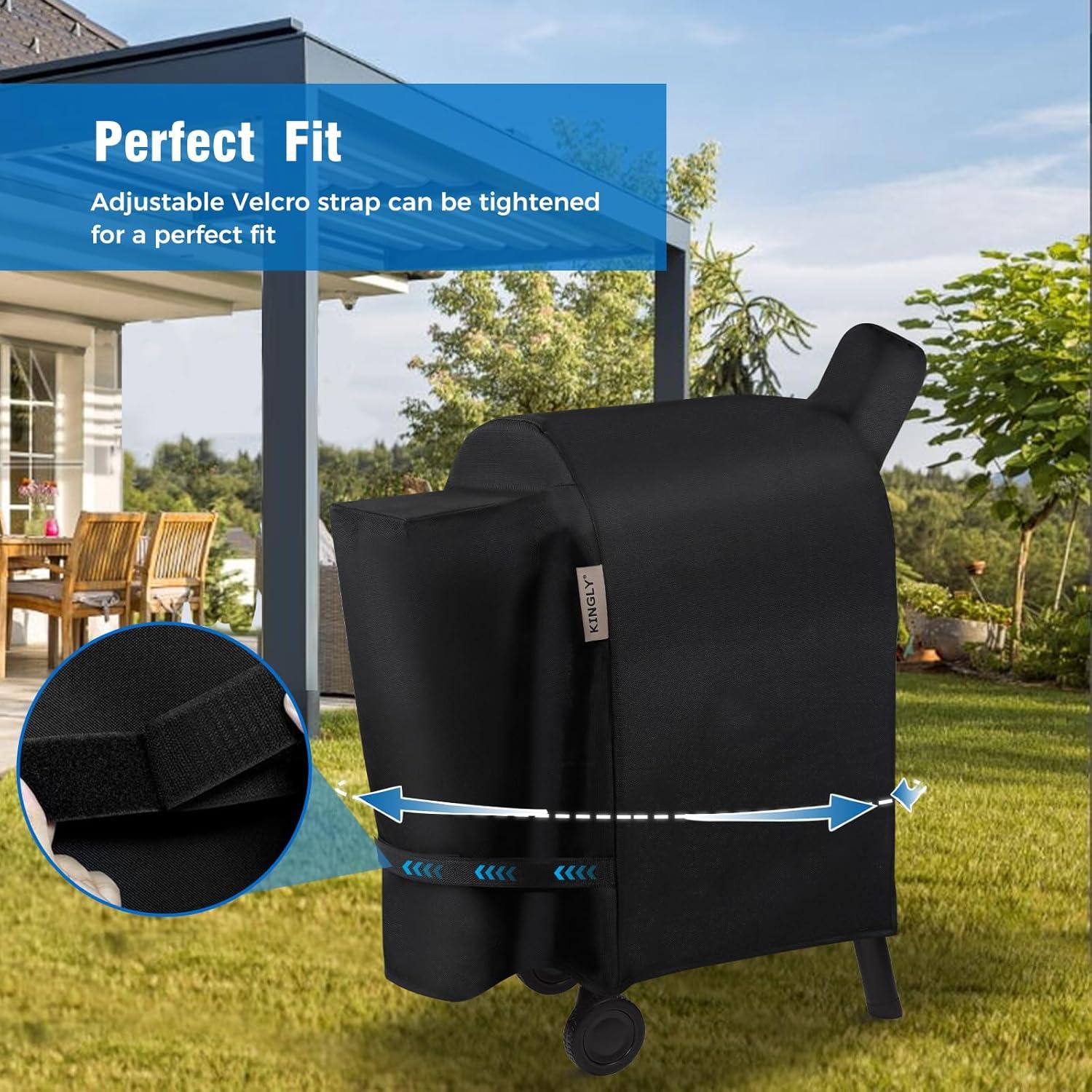 Cubierta de Parrilla KINGLY 600D para Traeger Pro 22/575