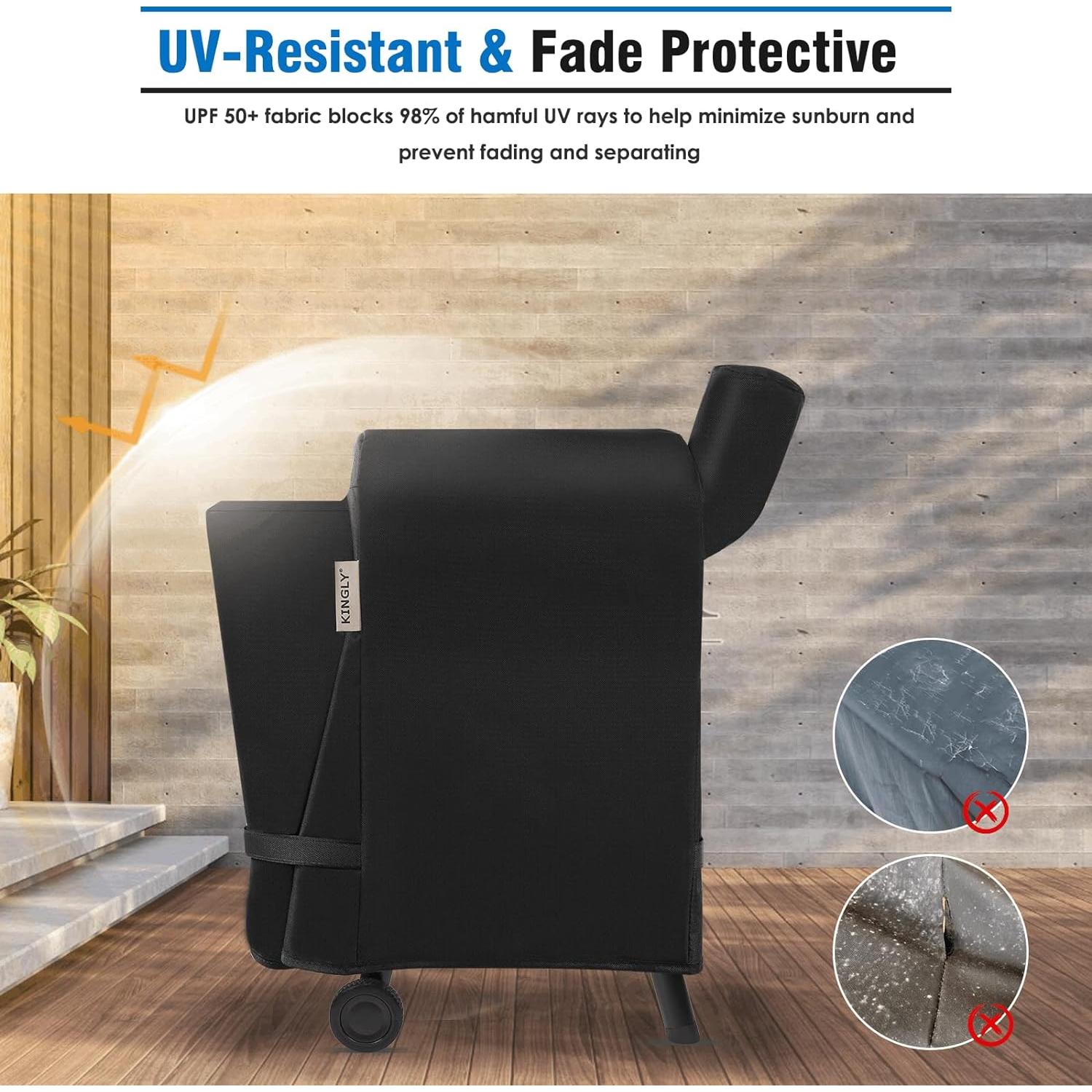 Cubierta de Parrilla KINGLY 600D para Traeger Pro 22/575