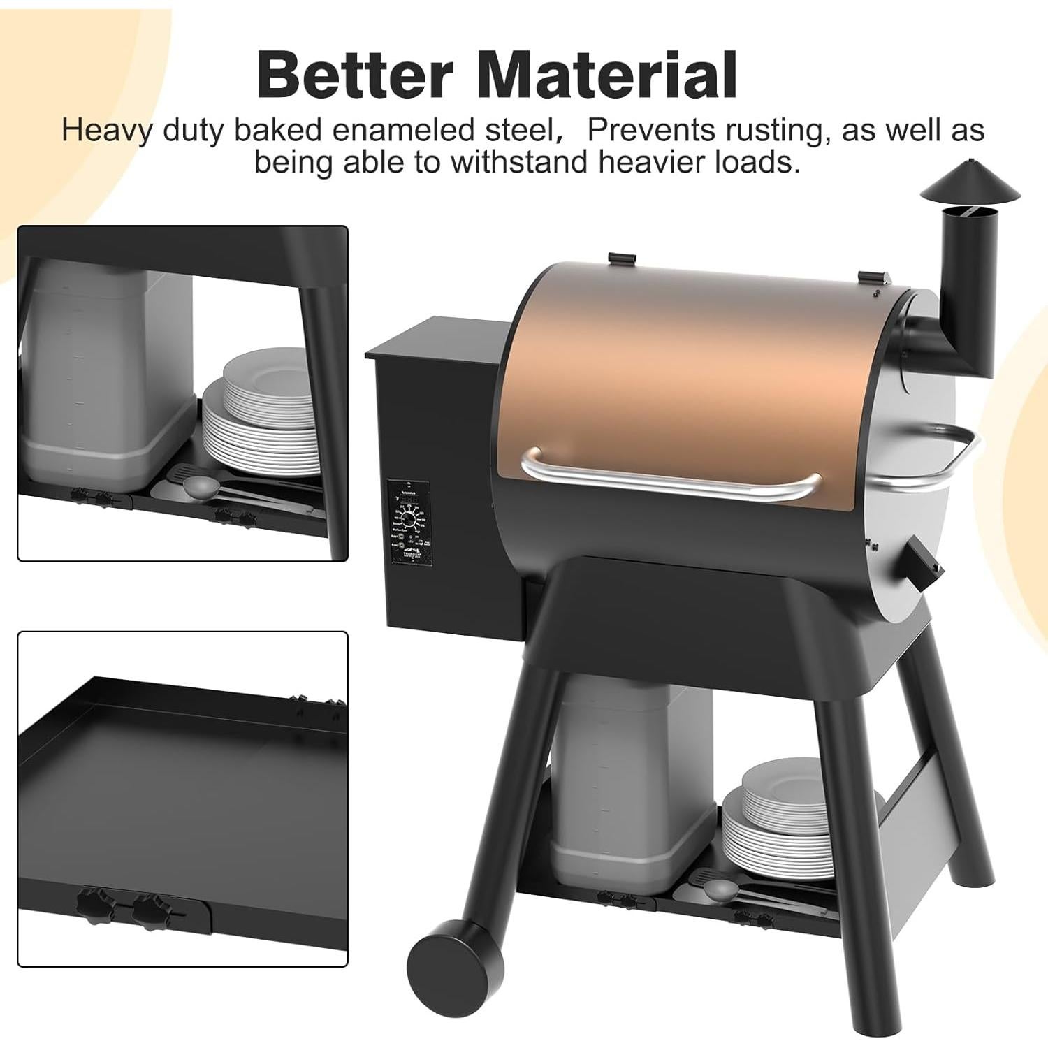 Estante de Almacenamiento para Parrilla Traeger Pro 22/575 - 63.8 a 71.8 cm