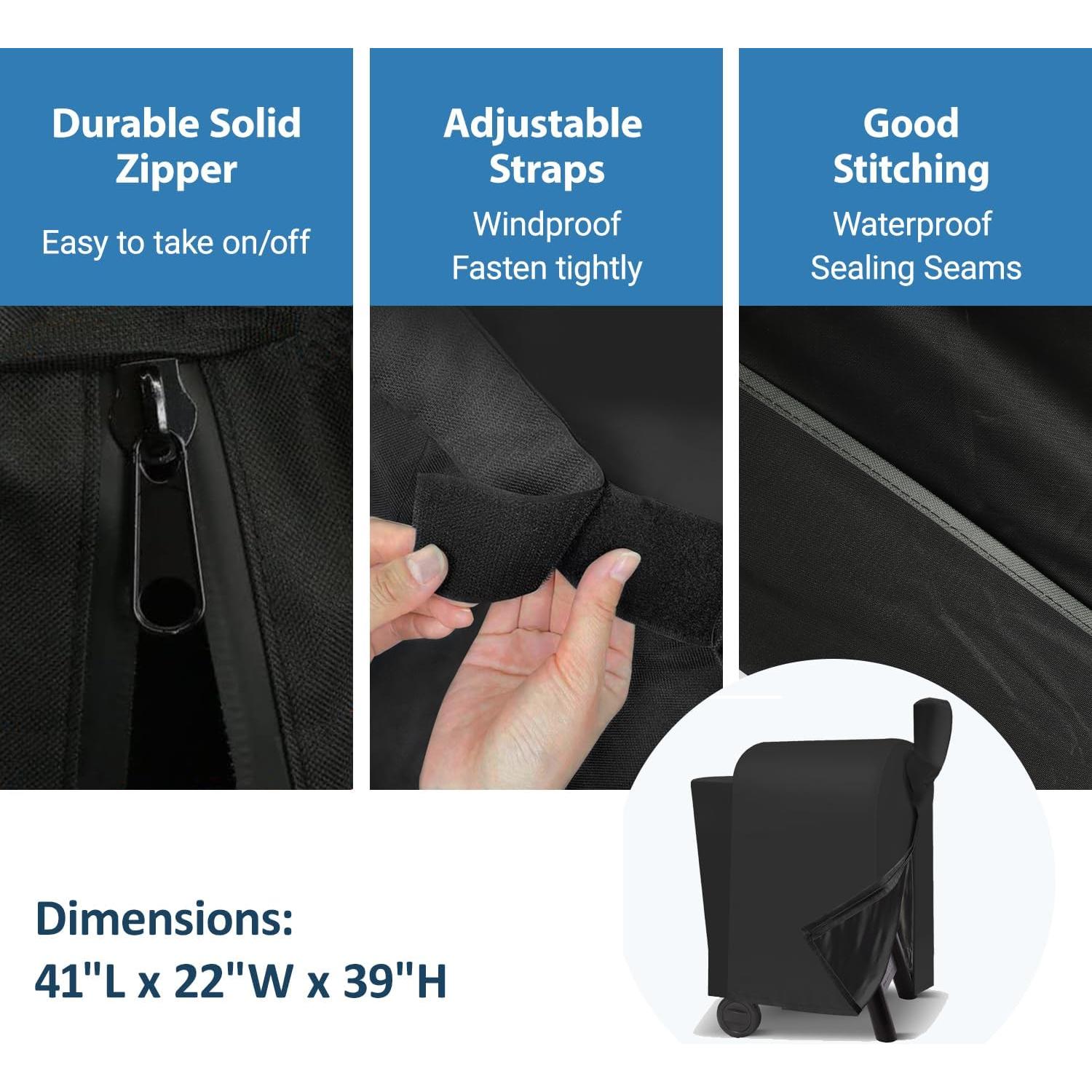 Cubierta para Parrilla Traeger Pro 22/575 Aurmer 600D Impermeable