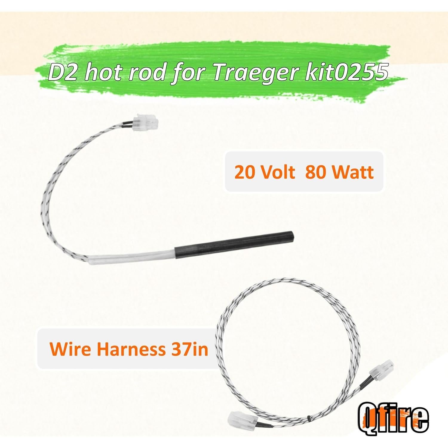 Repuesto Hot Rod y Firepot Traeger Pro 575/780 - Kit DC Combo