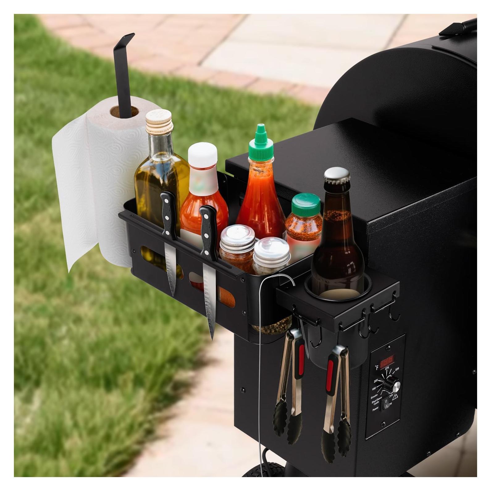 Cesta de Almacenamiento Goldusk para Parrillas Traeger - Acero Inoxidable