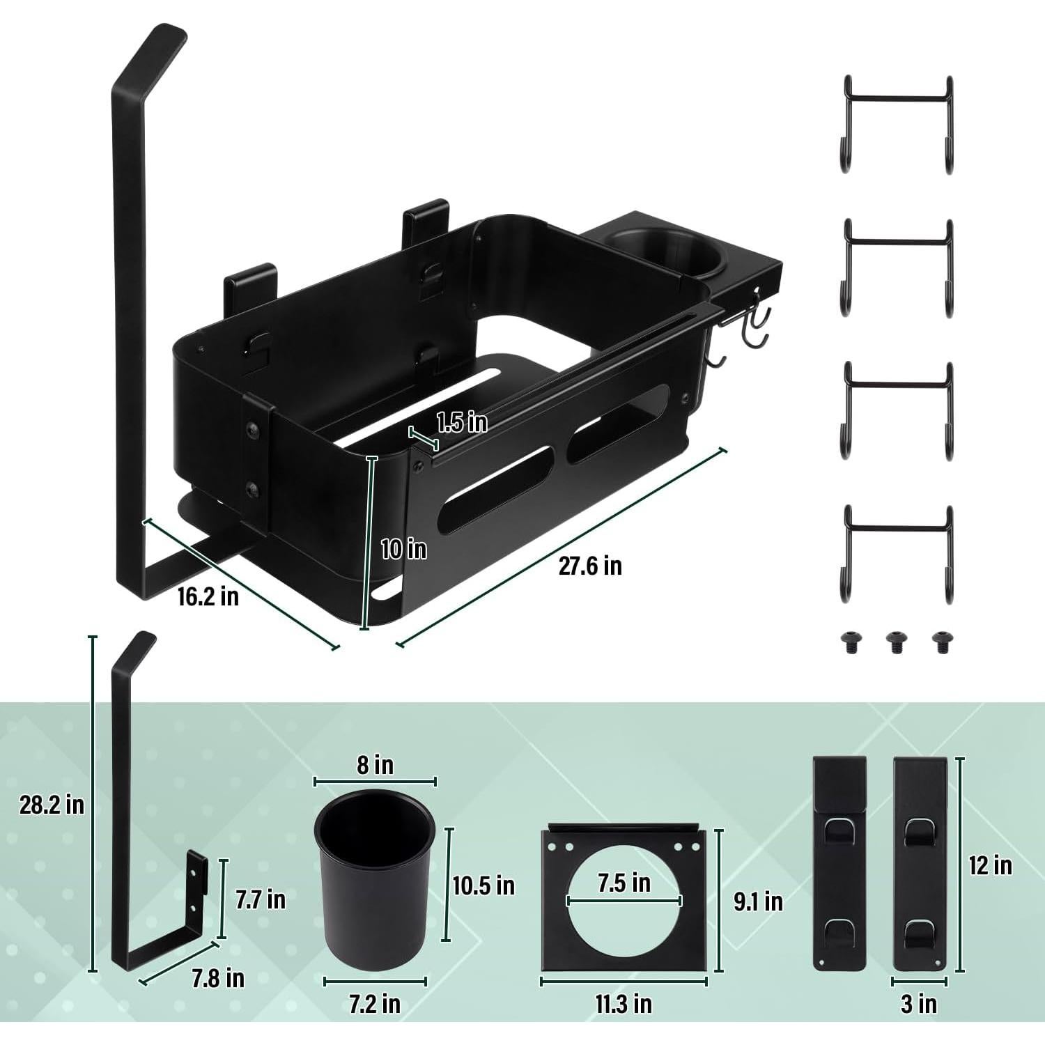Cesta de Almacenamiento Goldusk para Parrillas Traeger - Acero Inoxidable
