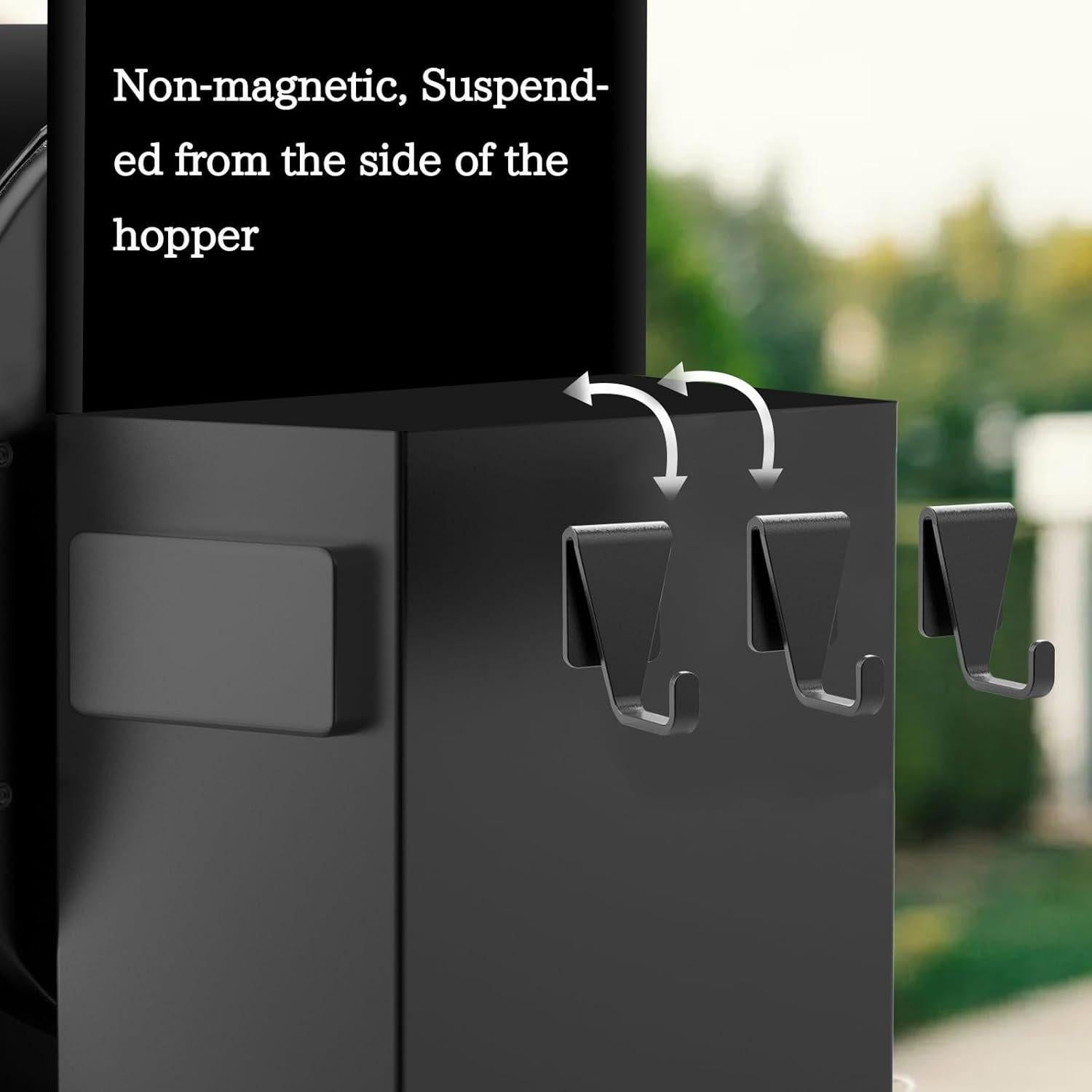 Ganchos para Parrillas Sirozi 3 Pack de Aluminio Negro