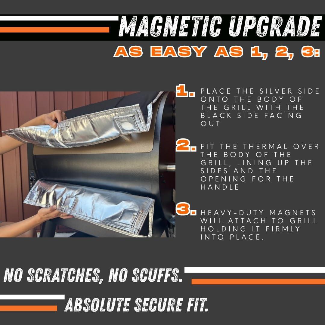 Manta Térmica Aislada Magnética Pellethead BAC626 para BBQ
