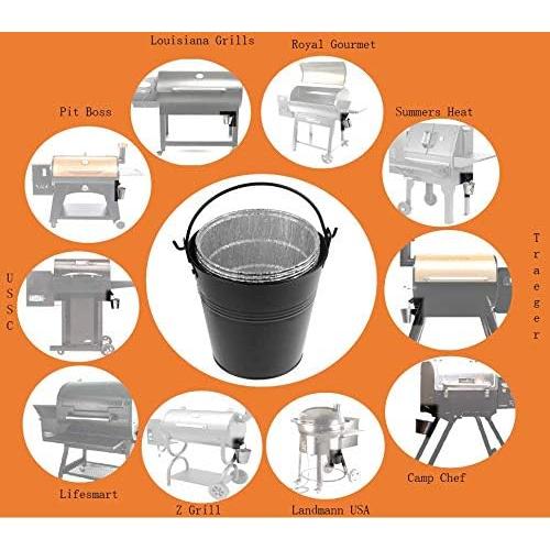 Paquete de 15 forros y cubo de grasa Firsgrill para BBQ