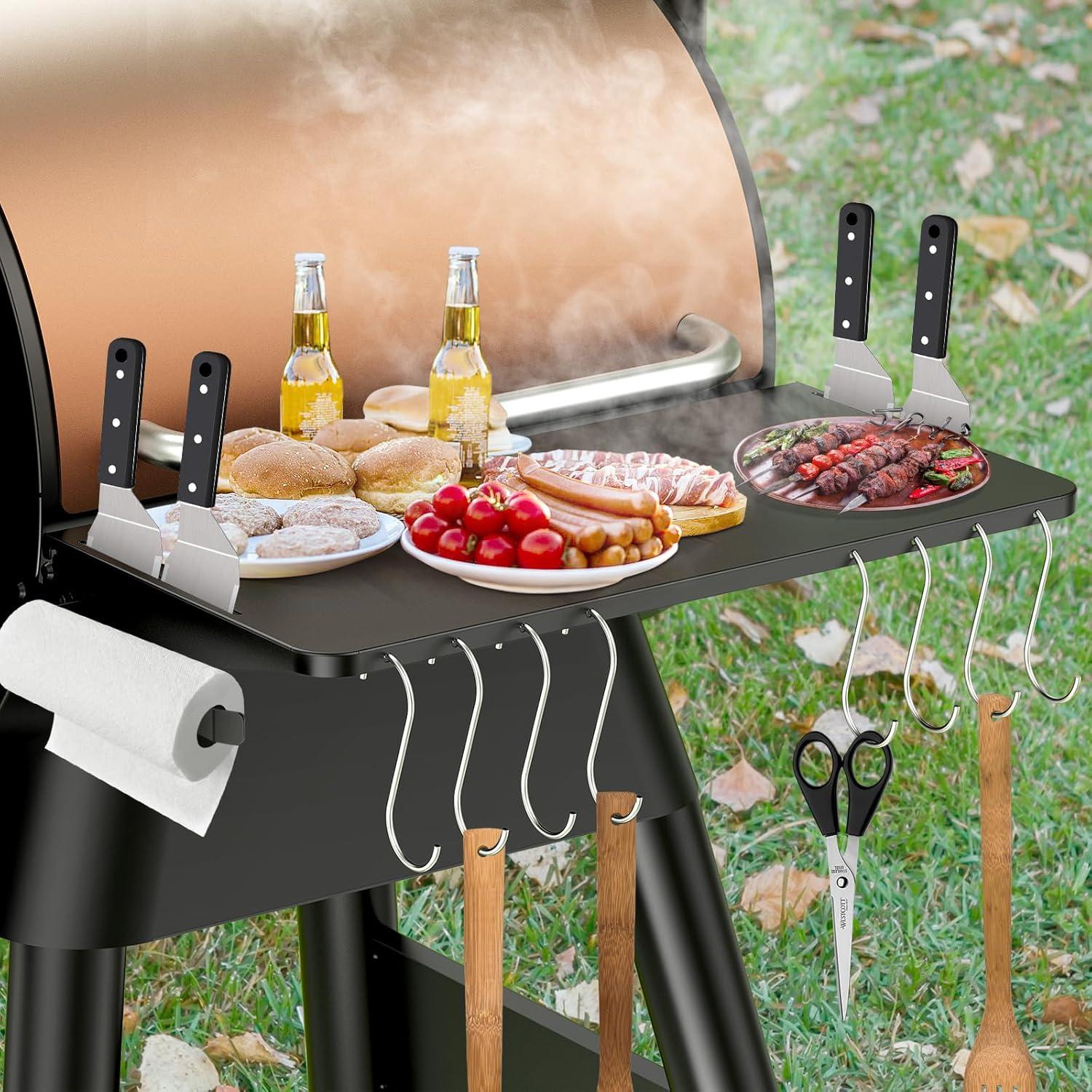 Estante Plegable Traeger BAC362 con Ganchos y Soporte