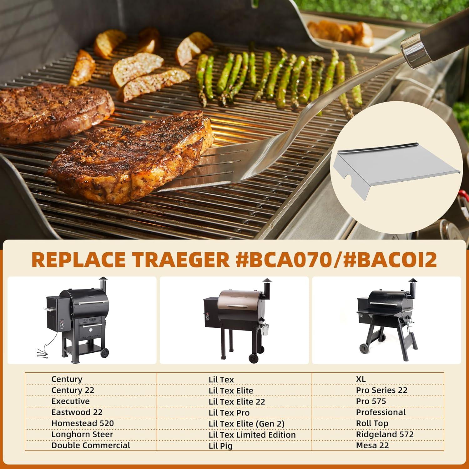 Bandeja de Goteo Acero Inoxidable 304 Traeger 52.71x39.69cm
