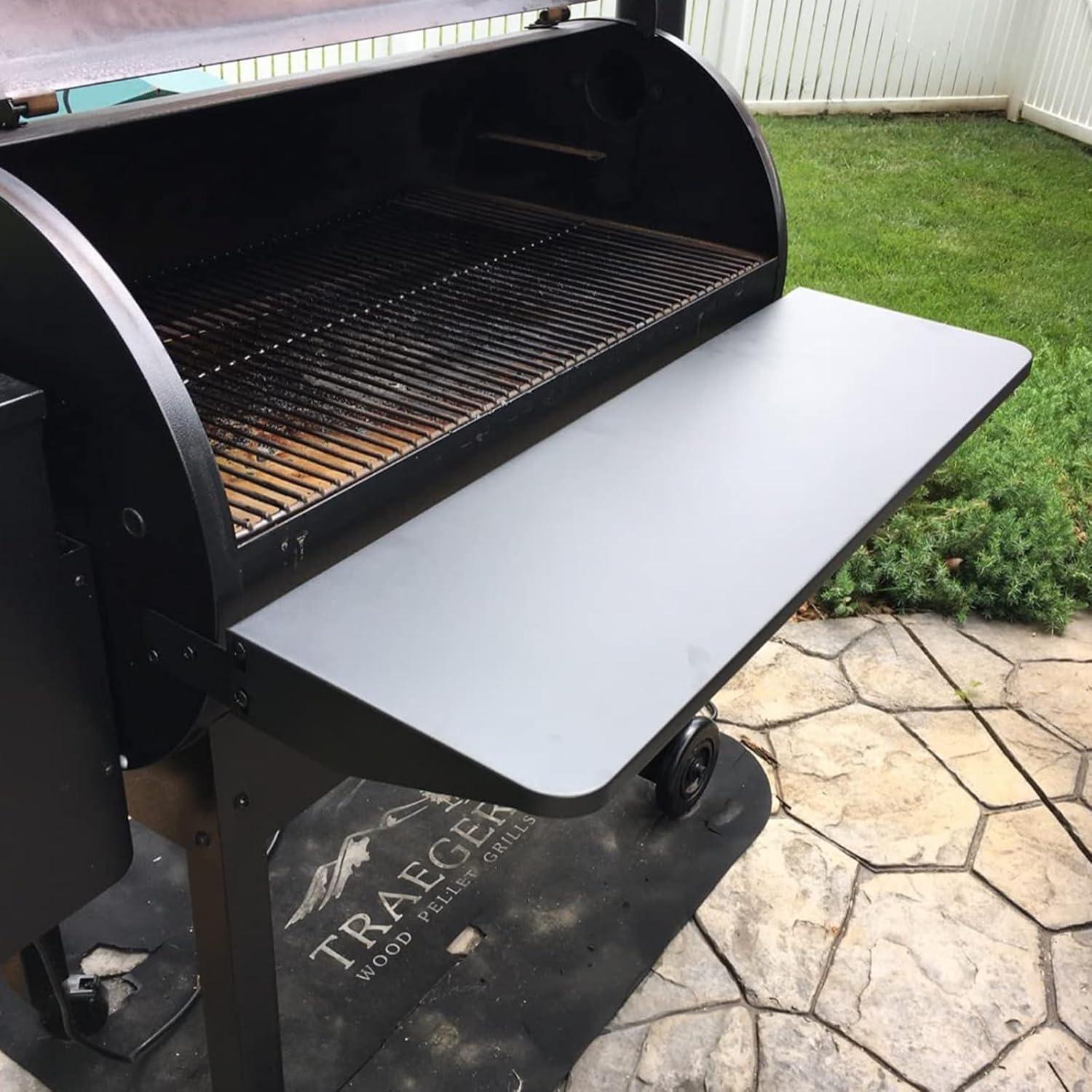 Estante Frontal Plegable GLOWYE para Parrilla Traeger BAC362