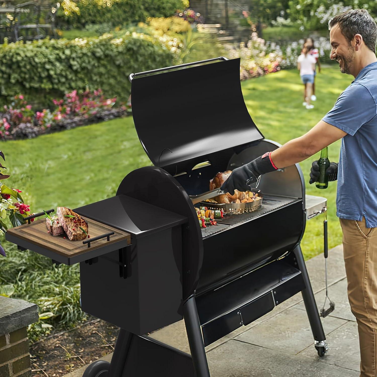 Estante Plegable para Parrilla Sirozi con Tabla de Cortar 39x30cm