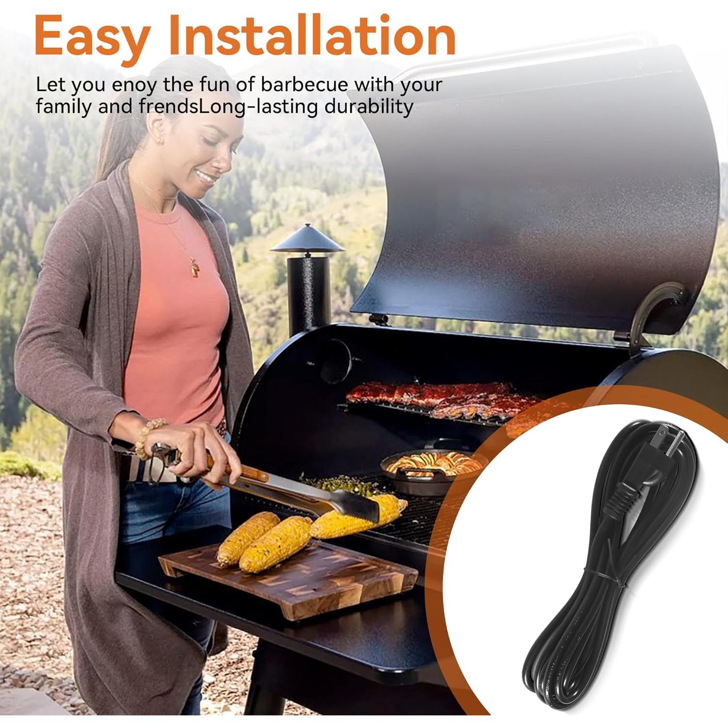 Cable de Alimentación 3 Clavijas 3m para Parrillas Traeger