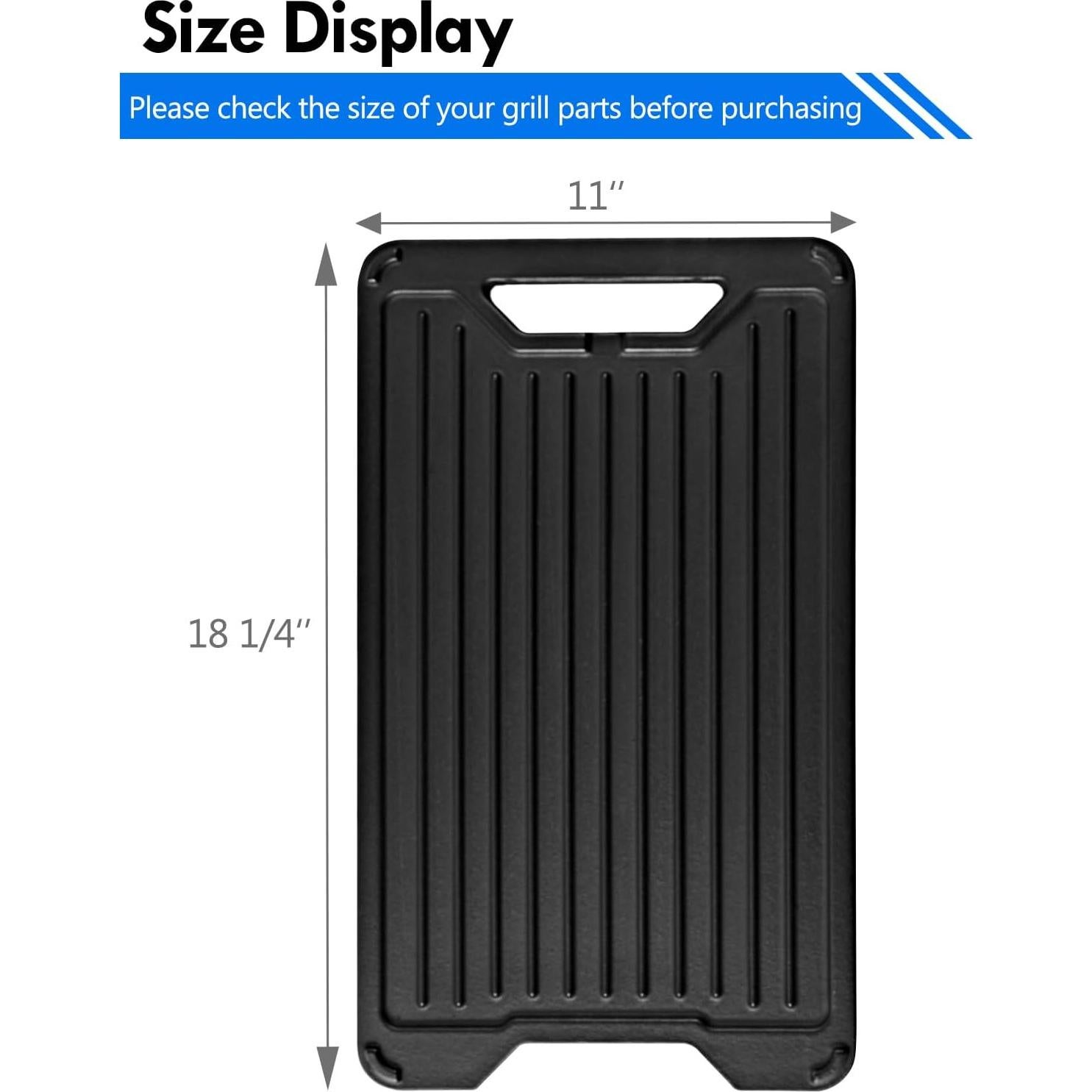 Placa de Parrilla Reversible Grillflame Pro 34/22/780/575 Hierro Fundido