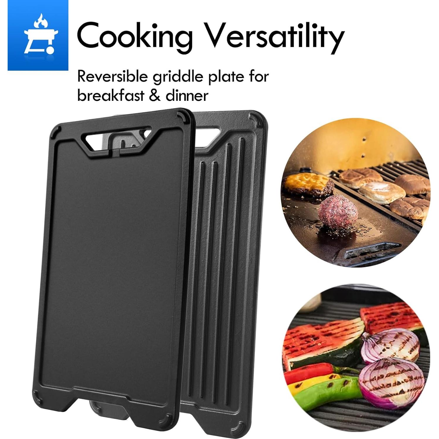 Placa de Parrilla Reversible Grillflame Pro 34/22/780/575 Hierro Fundido