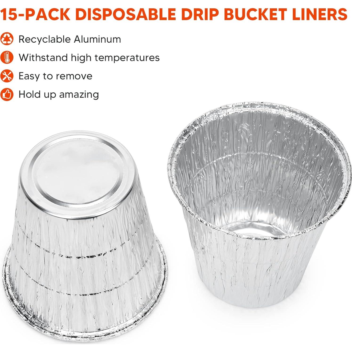 Forros de Cubo de Grasa Stanbroil 15 Pzs para Parrillas Traeger