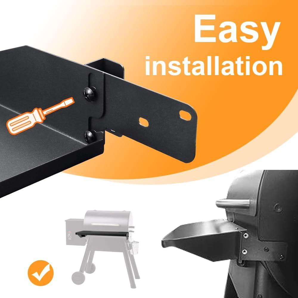 Estante Frontal Plegable Moriintl para Parrilla Traeger 63.5x33 cm