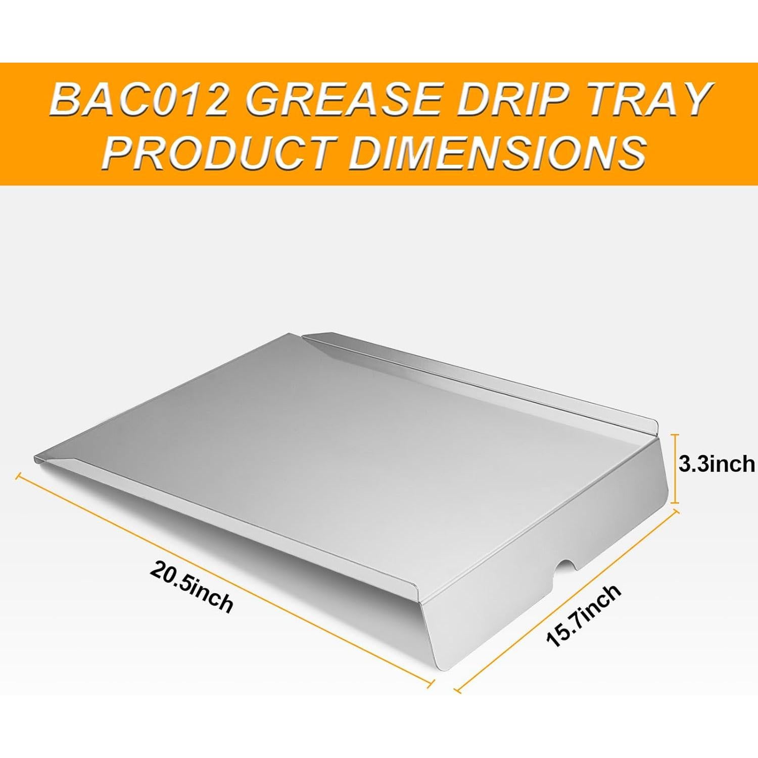 Bandeja de Goteo de Acero Inoxidable Traeger BAC012 52.1x39.9cm