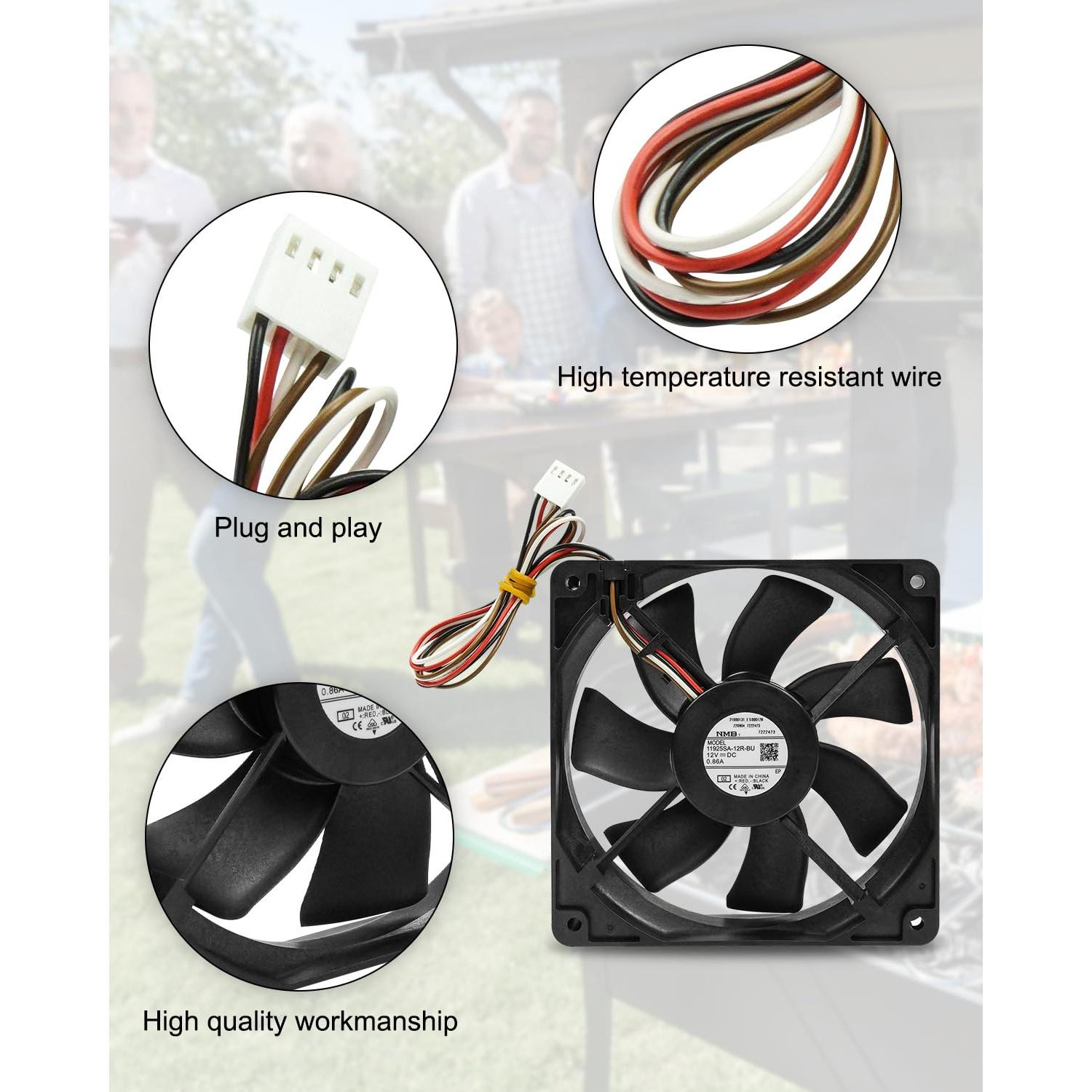 Motor de Ventilador de Inducción 12V Traeger D2 Pro 575 780