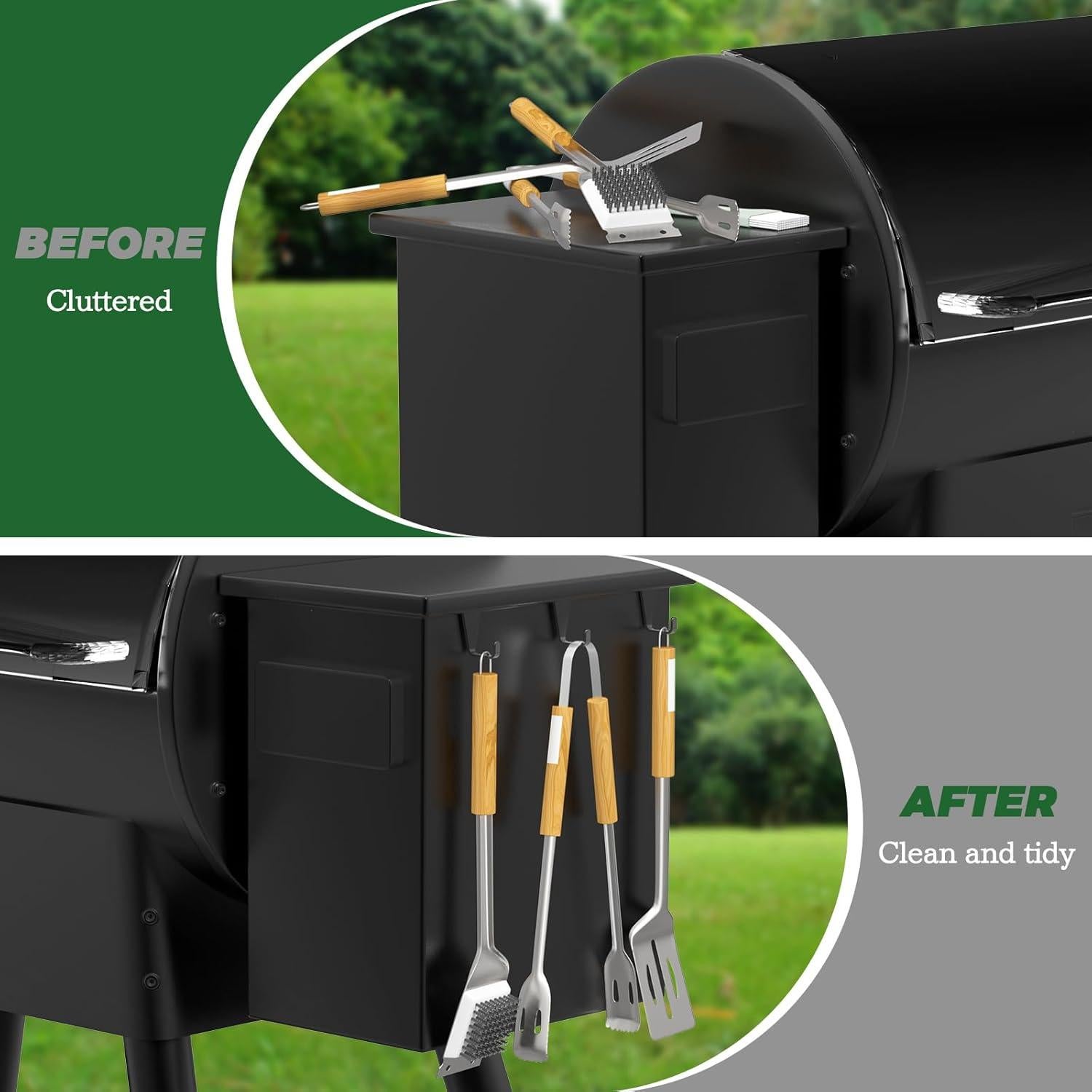 Ganchos para Parrilla Viespe 3 Pack Compatibles Traeger