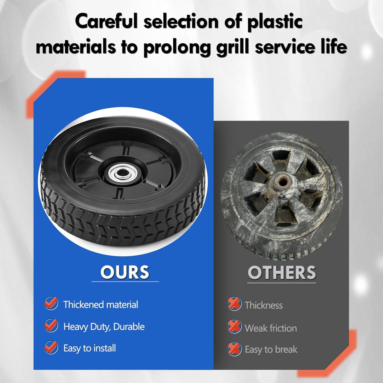 Ruedas de Repuesto Grillflame 7" para Parrillas Traeger Pro